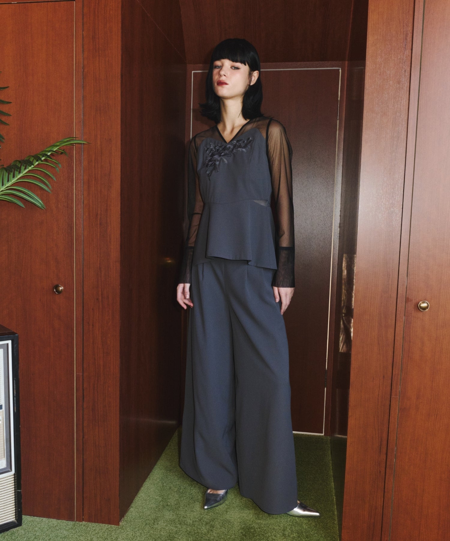 LACE PANEL ACCENT SETUP PANTS DRESS