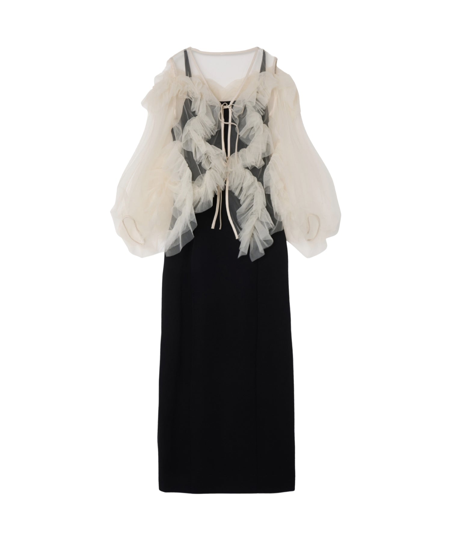 ZIGZAG TULLE DRESS