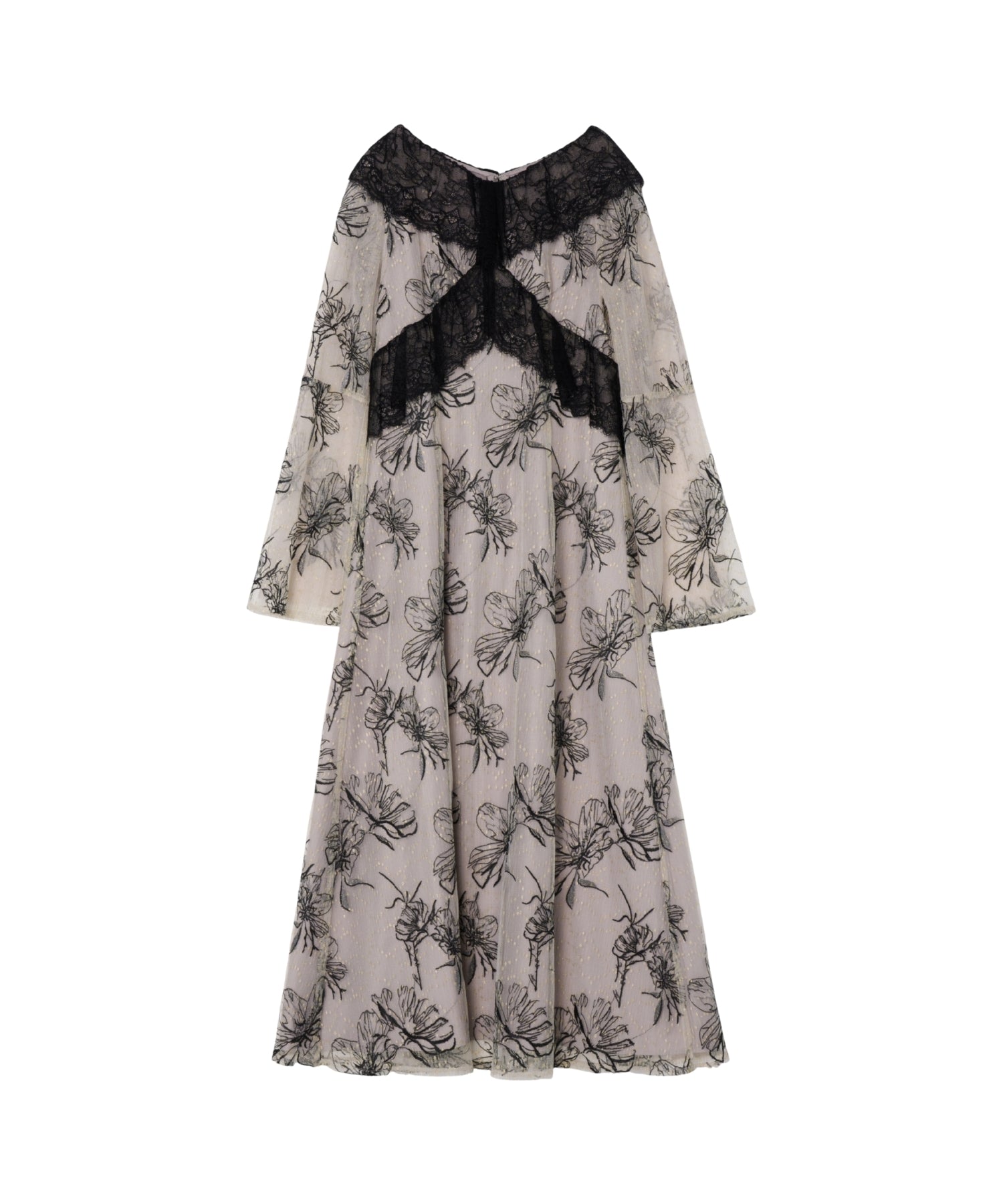 CROSS LACE FLOWER DRESS