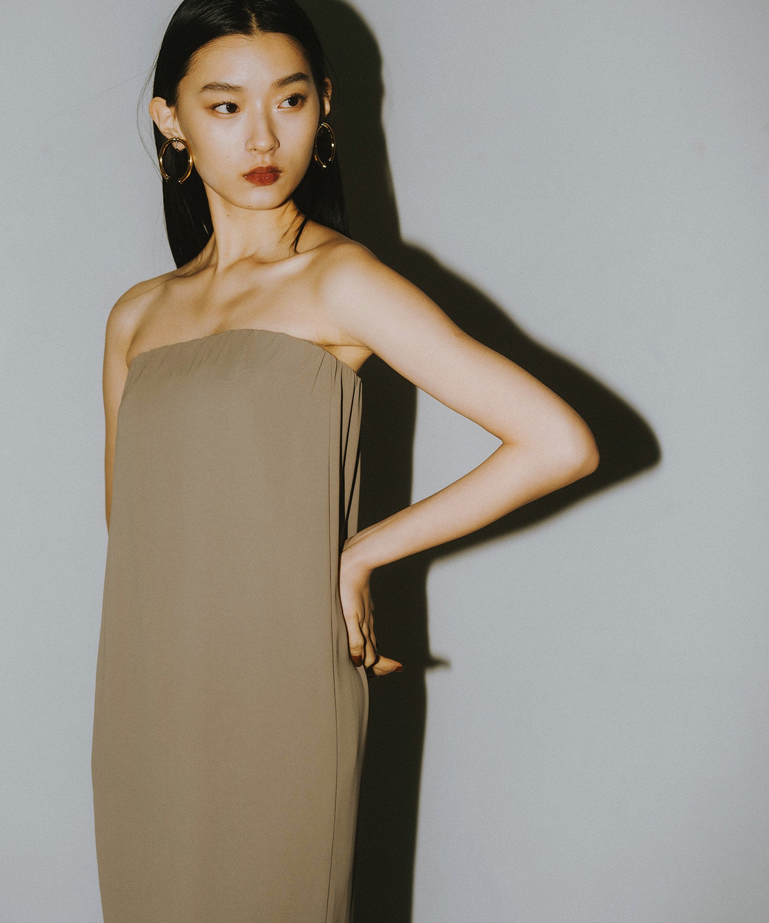 BACK SHEER GILET SETUP DRESS