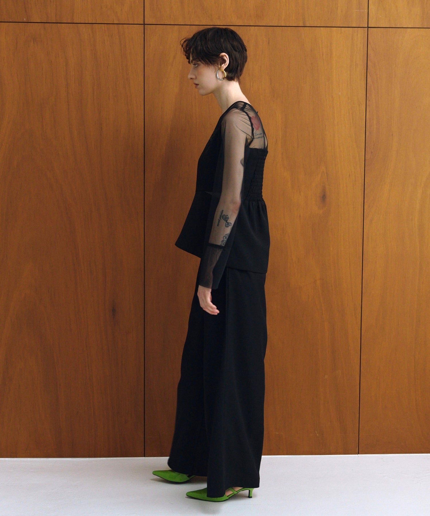 LACE PANEL ACCENT SETUP PANTS DRESS