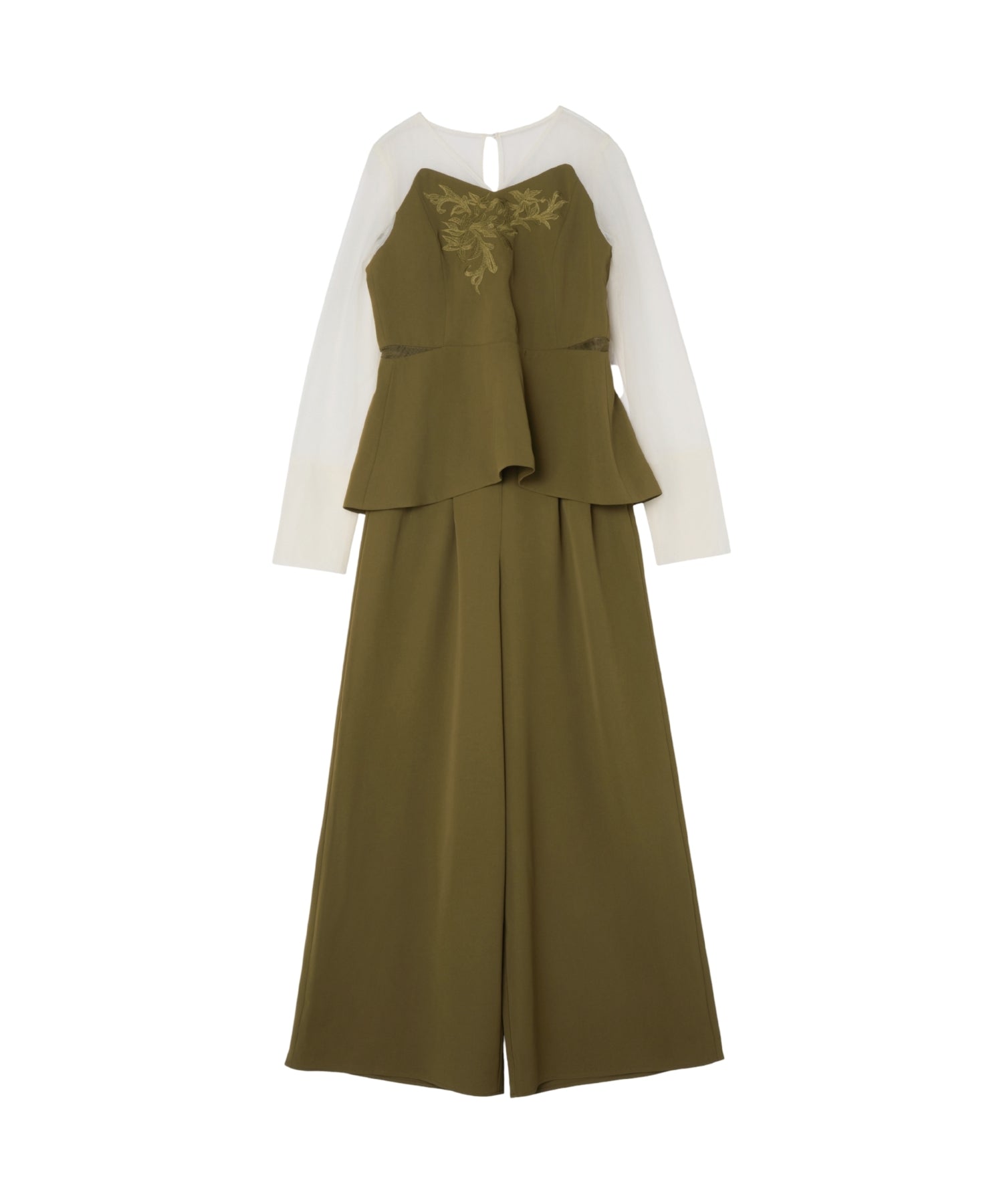 LACE PANEL ACCENT SETUP PANTS DRESS