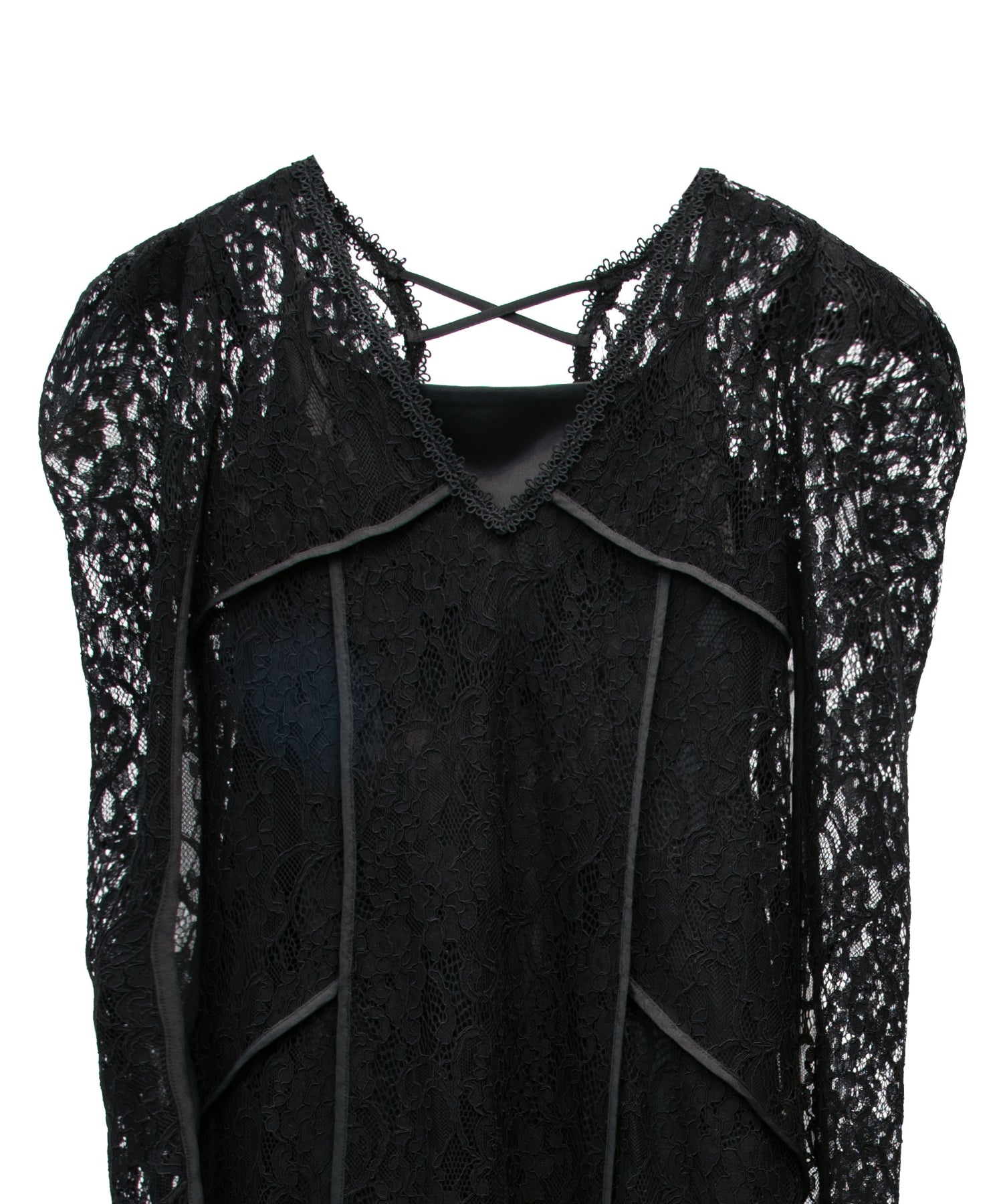 CORDED LACE LAYERED DRESS
