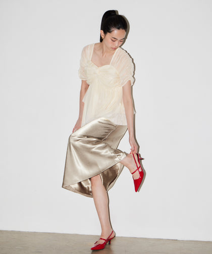 SATIN NARROW SKIRT SETUP