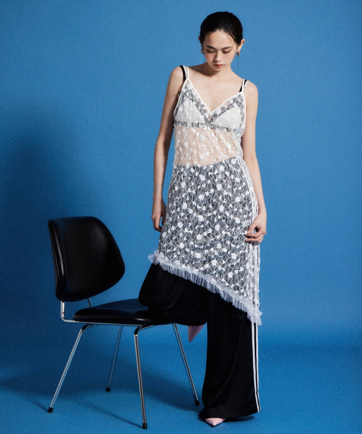 【POPUP】FLOWER SPANGLE CAMI DRESS