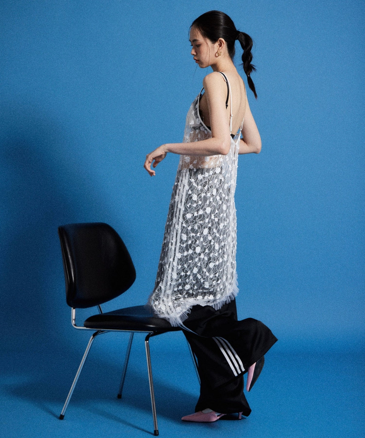 【POPUP】FLOWER SPANGLE CAMI DRESS