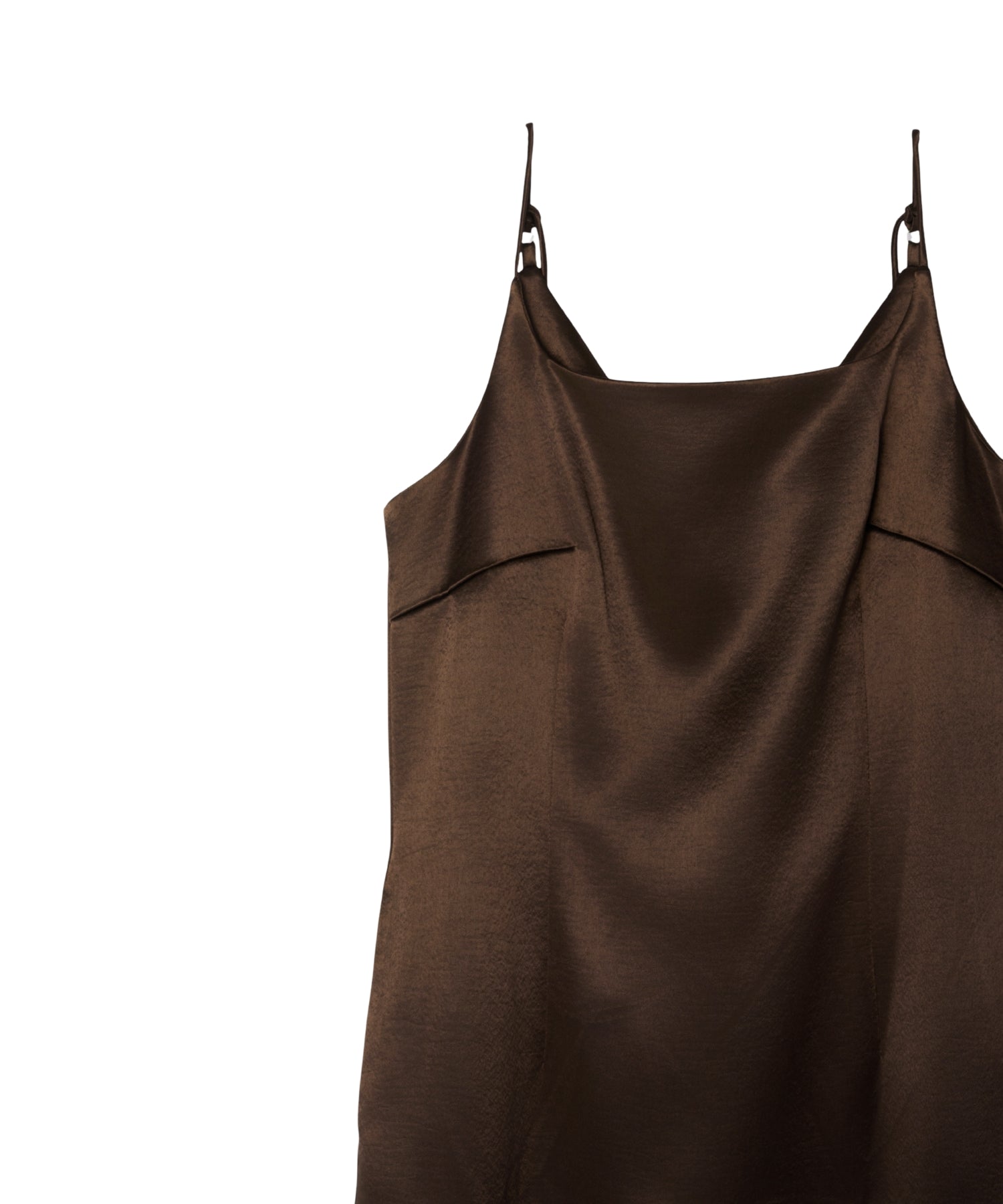 【POPUP】GLOSSY SATIN BACK RIBBON DRESS