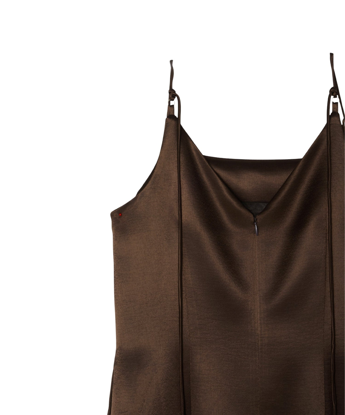 【POPUP】GLOSSY SATIN BACK RIBBON DRESS