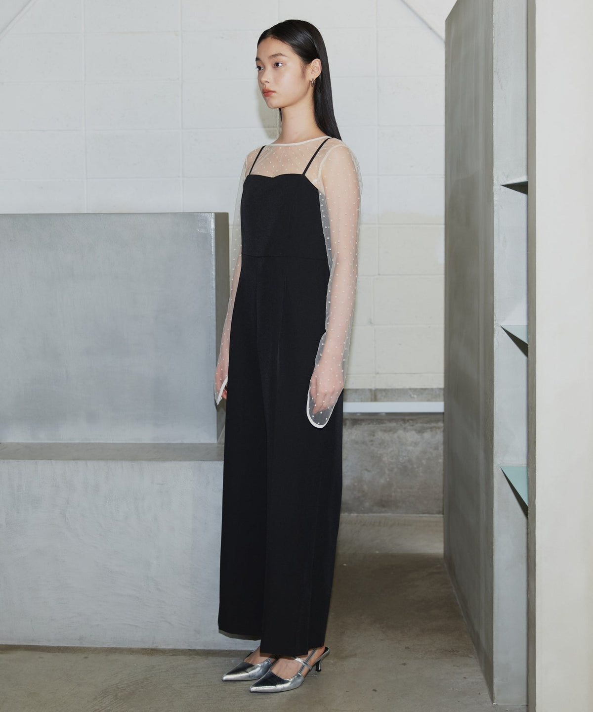 【POPUP】DOT SHEER TOPS