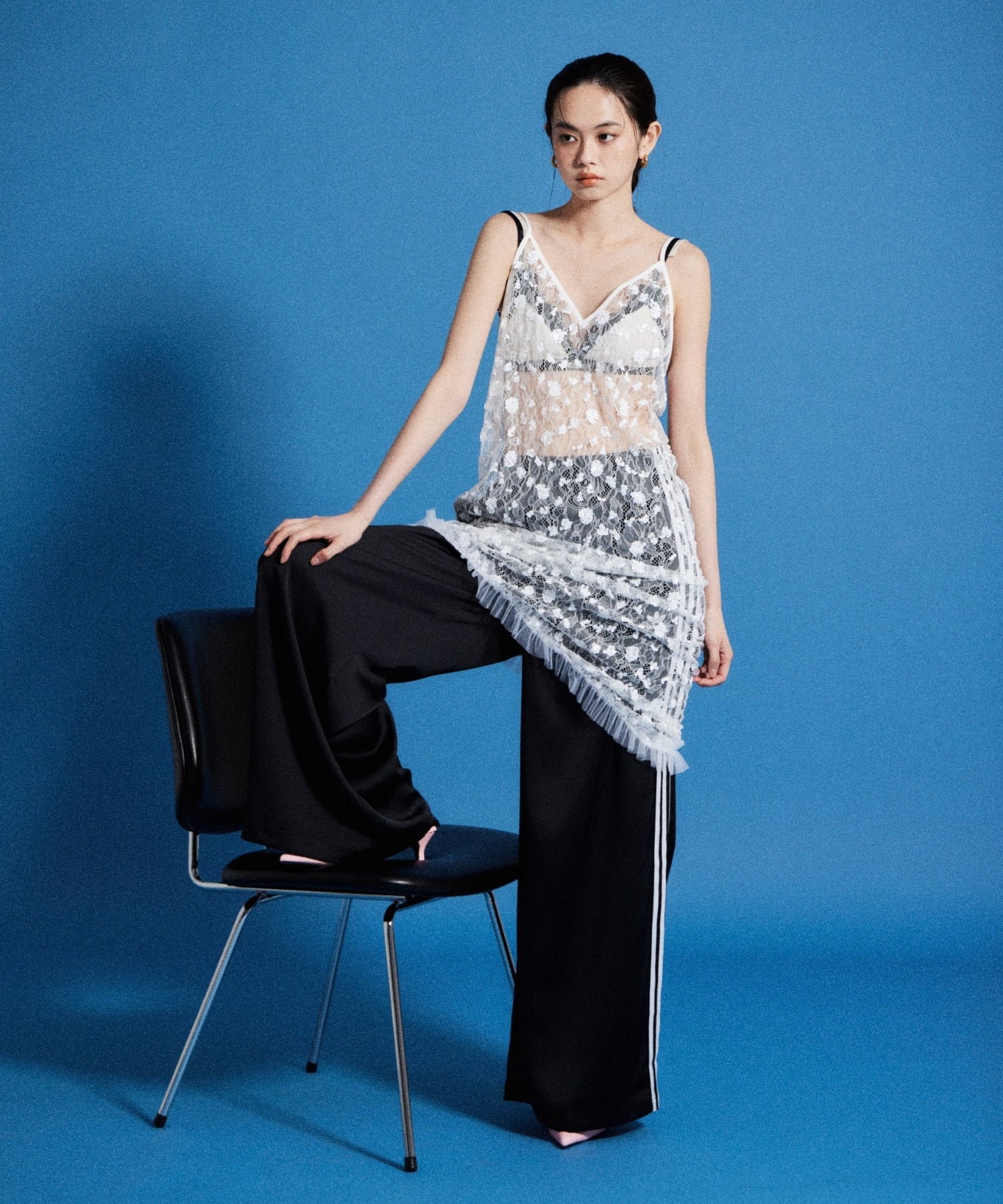 【POPUP】FLOWER SPANGLE CAMI DRESS