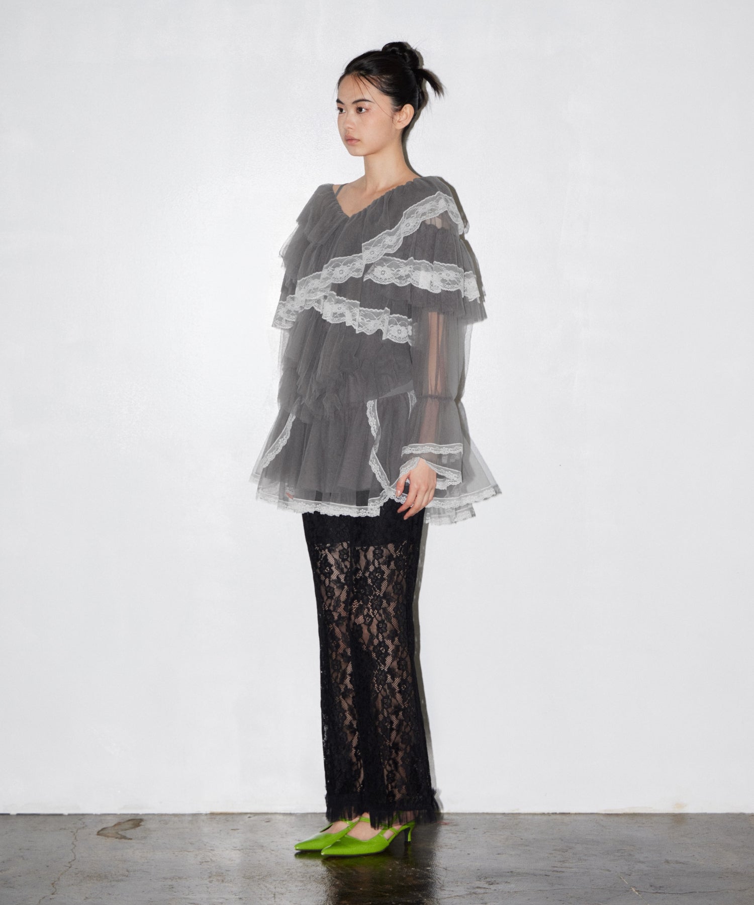 RUFFLE TULLE TOPS & MINI DRESS