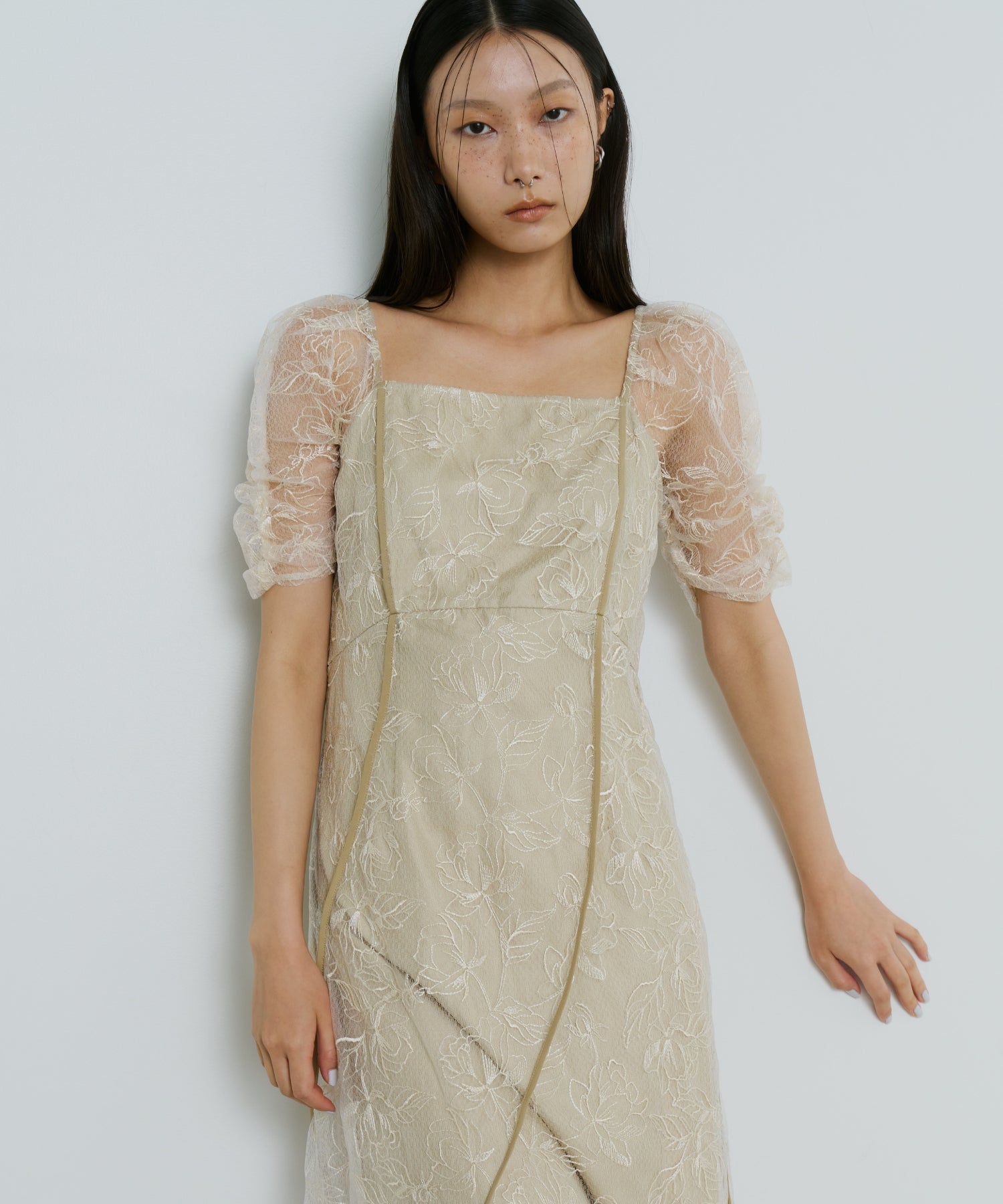 WAVE PIPING FRARE DRESS
