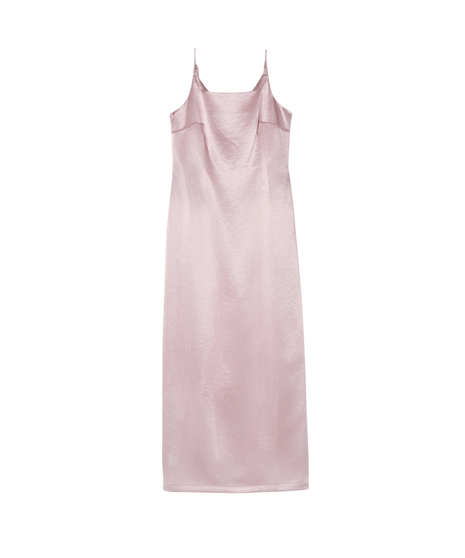 GLOSSY SATIN BACK RIBBON DRESS