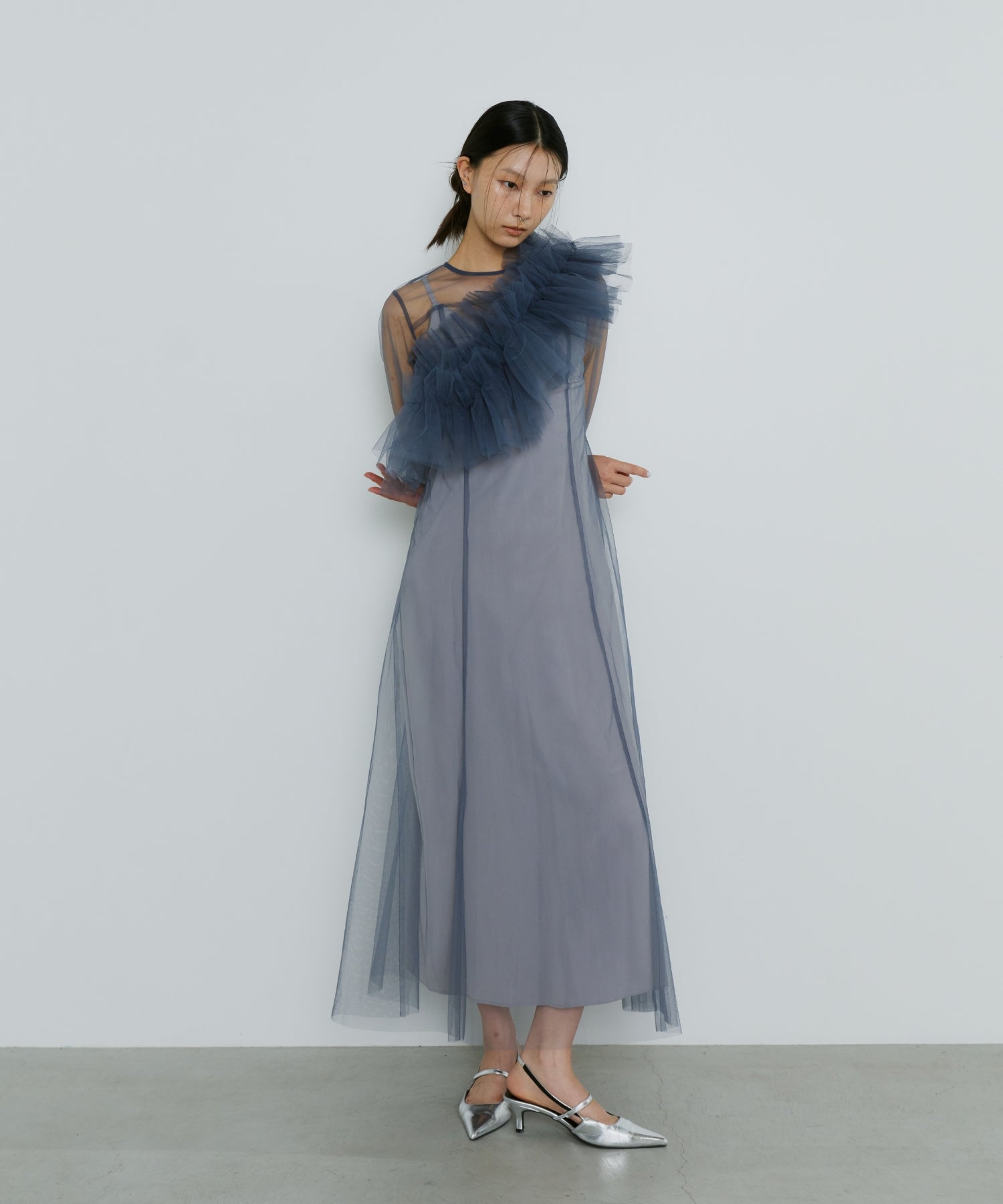 MULTIWAY VOLUME TULLE DRESS