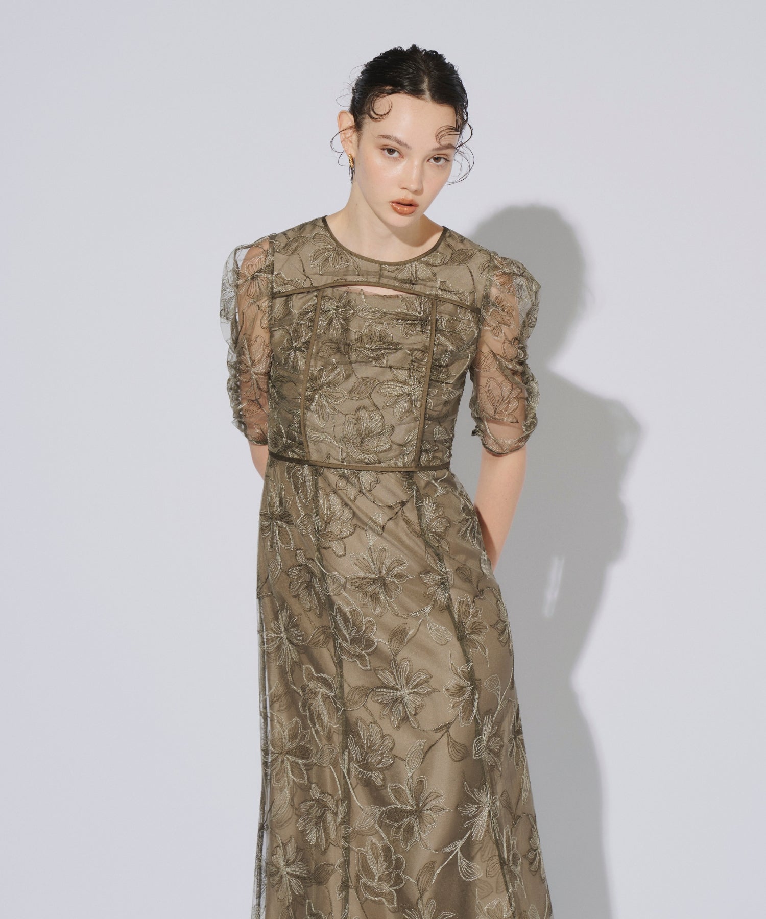 YOKE SLIT DRESS