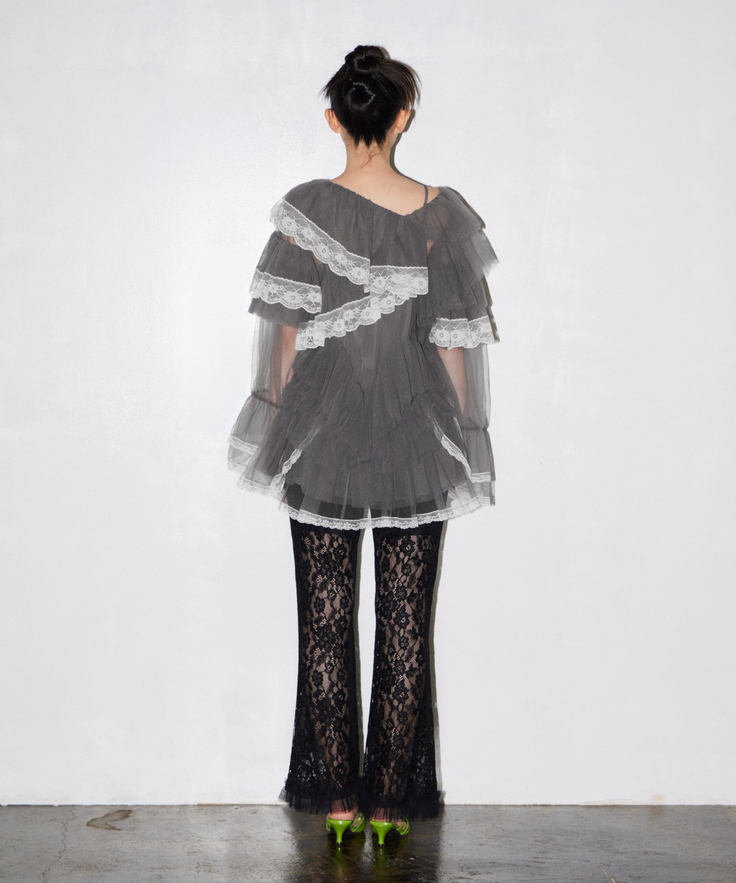 RUFFLE TULLE TOPS & MINI DRESS