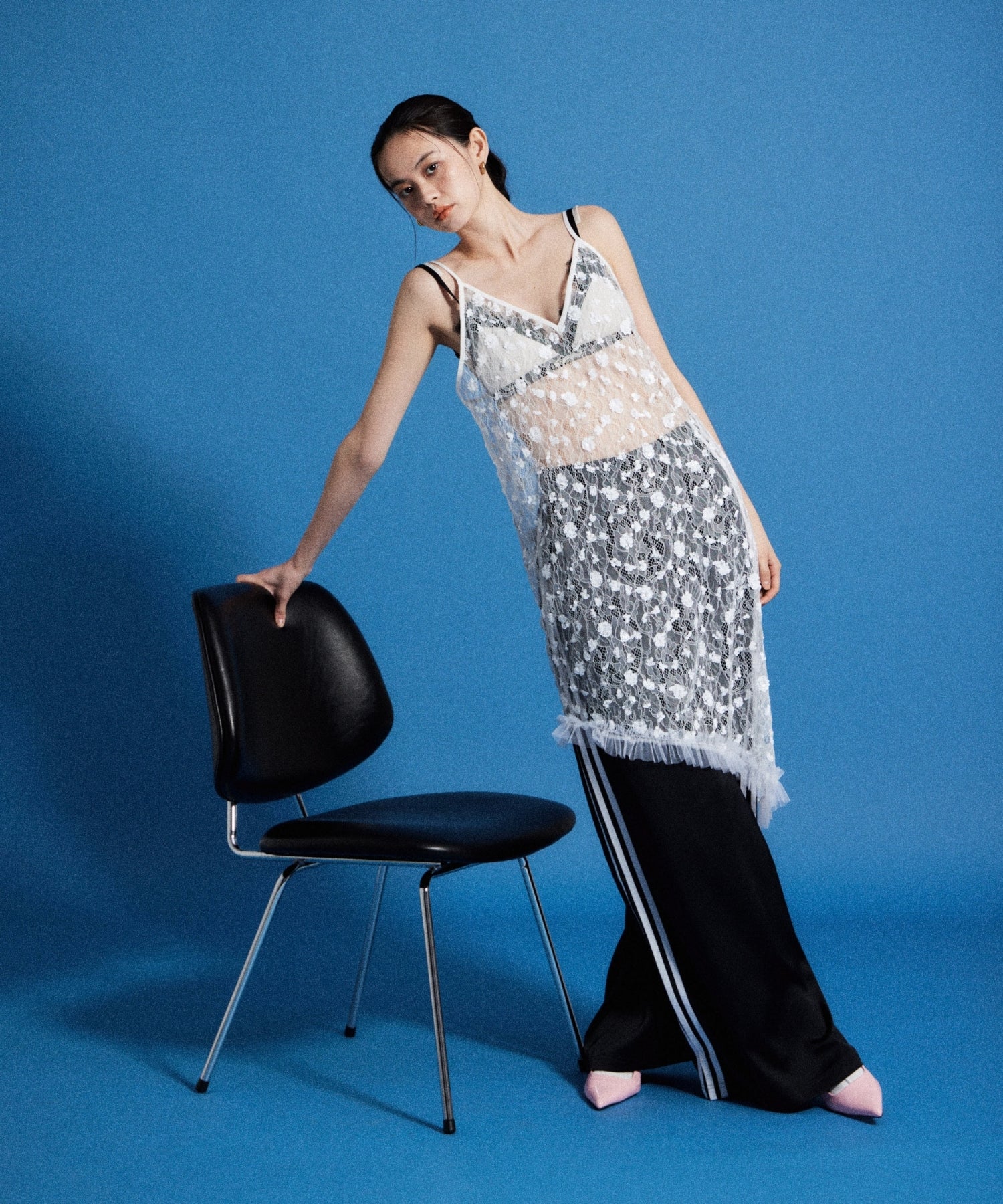 【POPUP】FLOWER SPANGLE CAMI DRESS