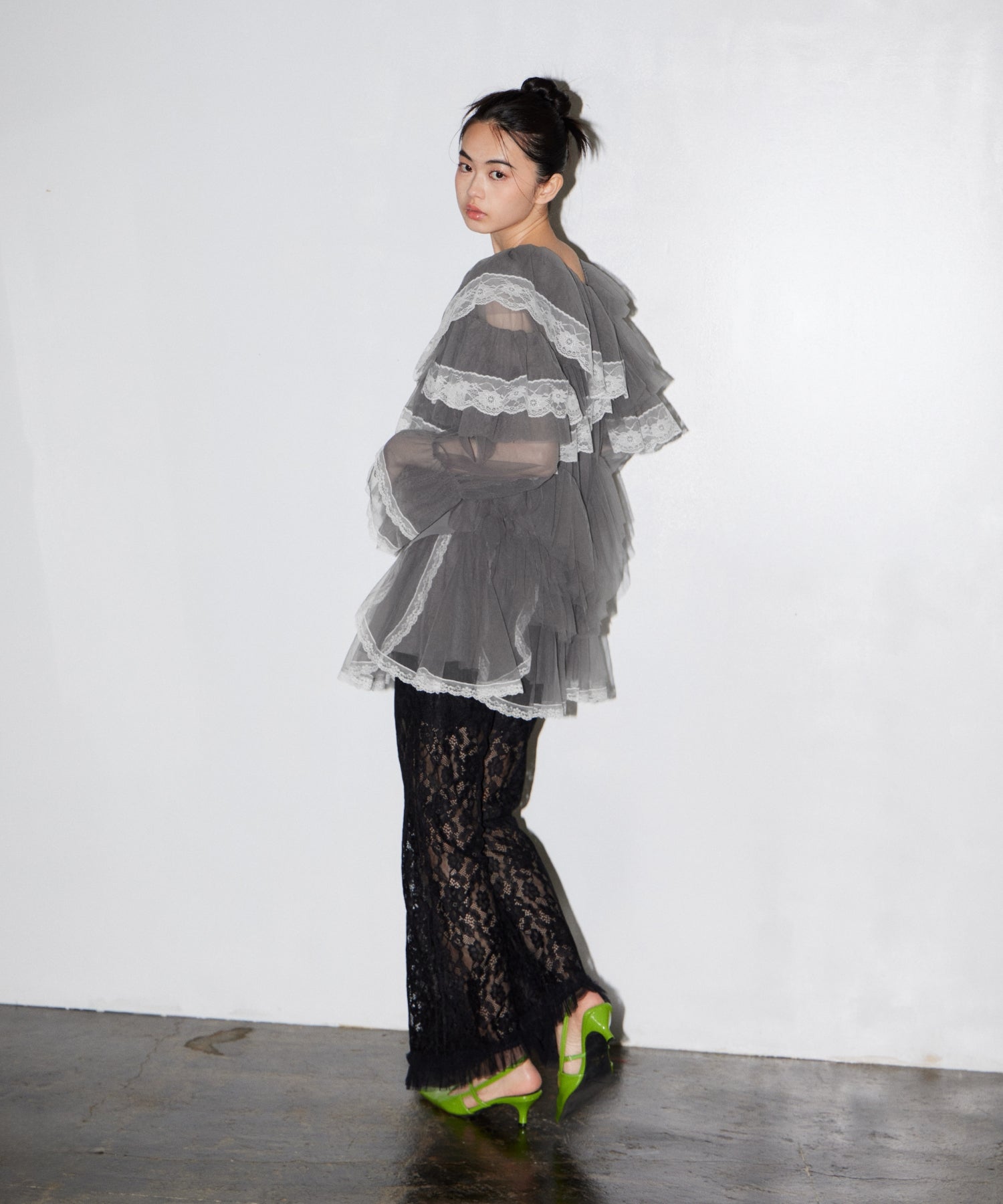 RUFFLE TULLE TOPS & MINI DRESS