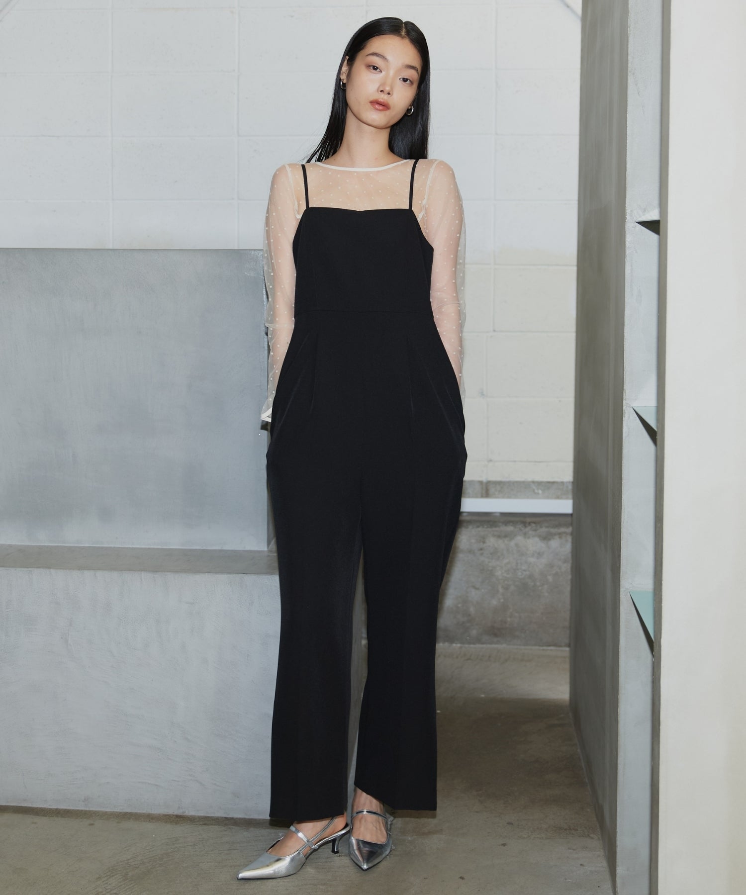 【POPUP】DOT SHEER TOPS