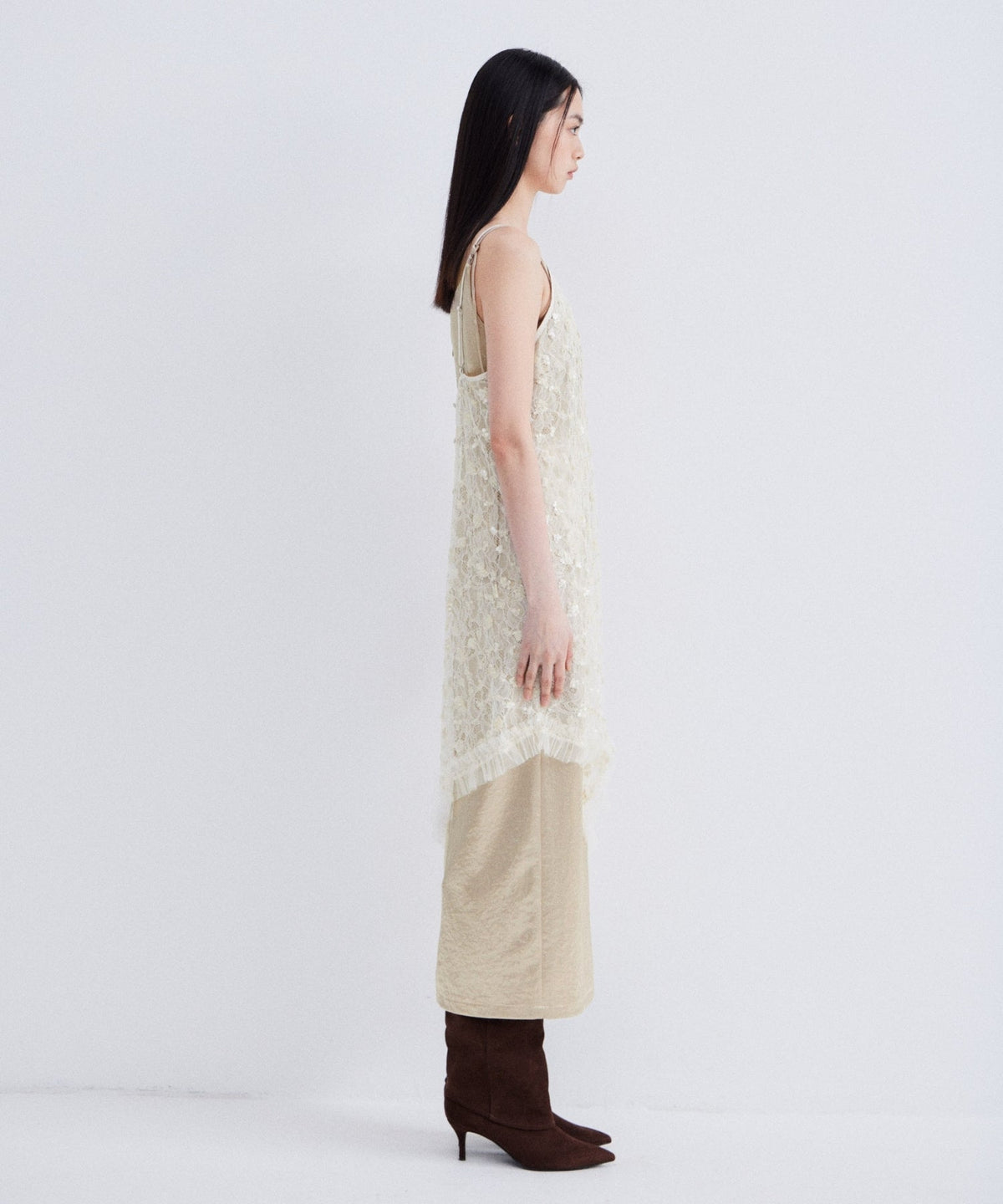 【POPUP】FLOWER SPANGLE CAMI DRESS