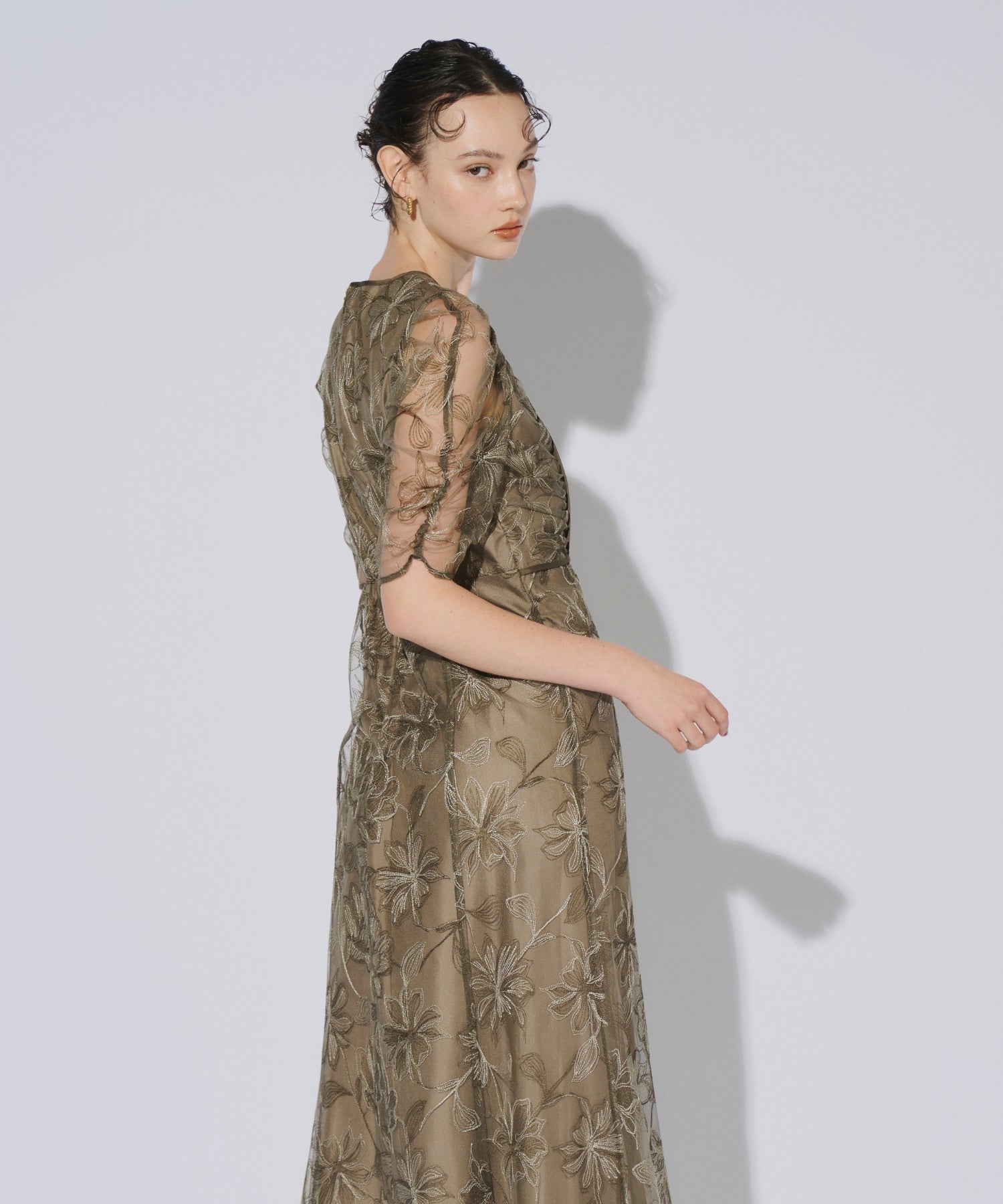 YOKE SLIT DRESS