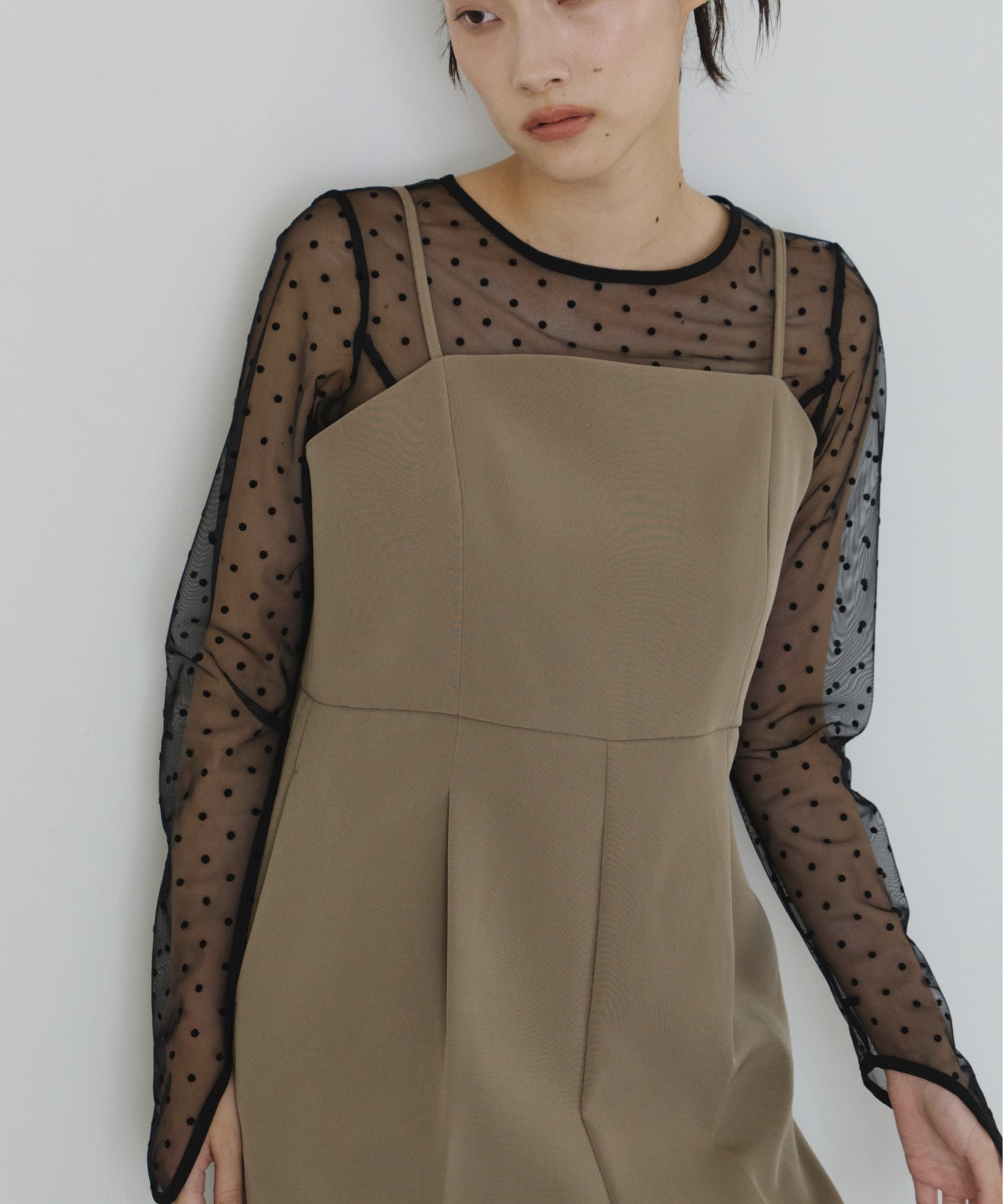 【POPUP】DOT SHEER TOPS