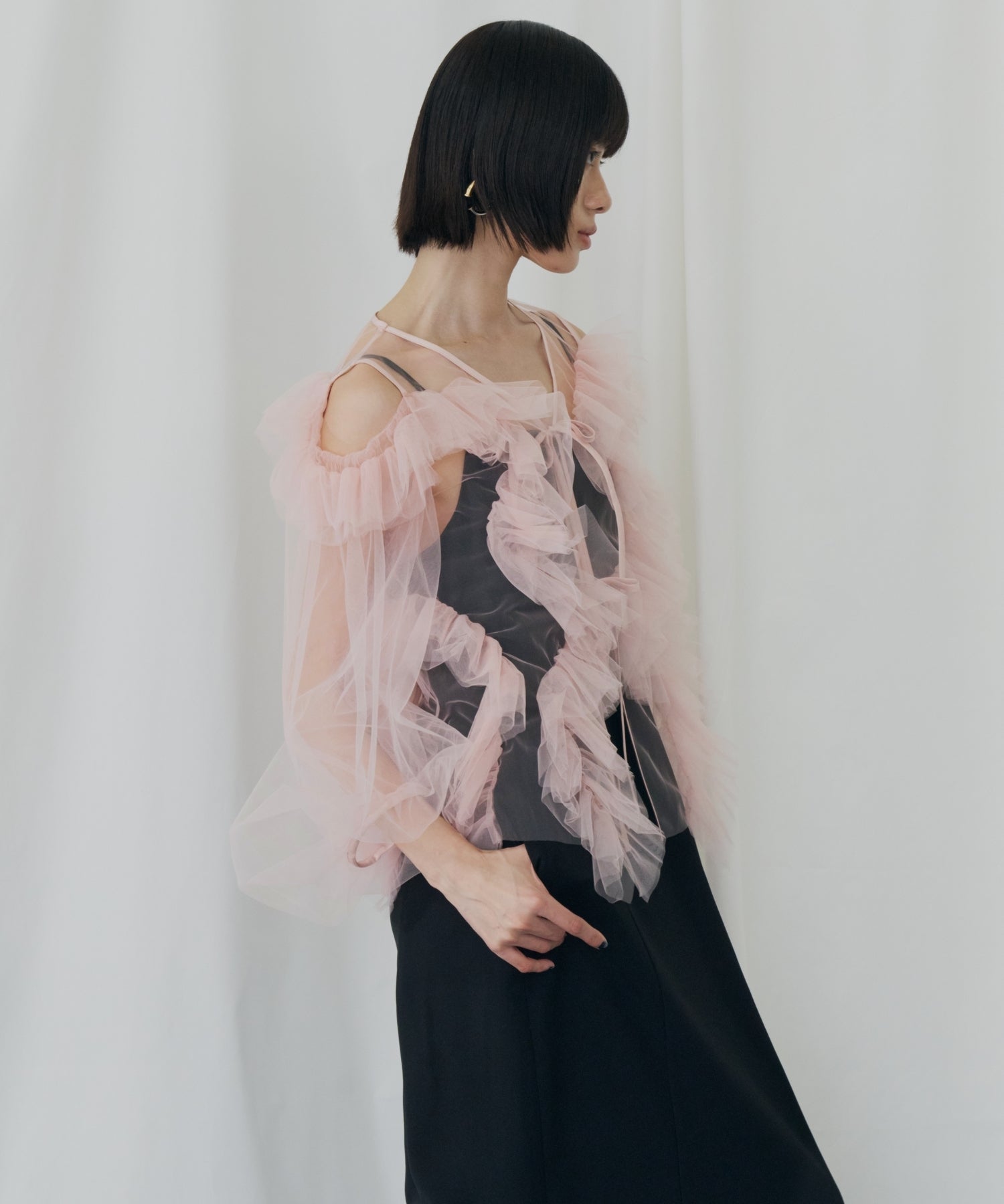 ZIGZAG TULLE DRESS