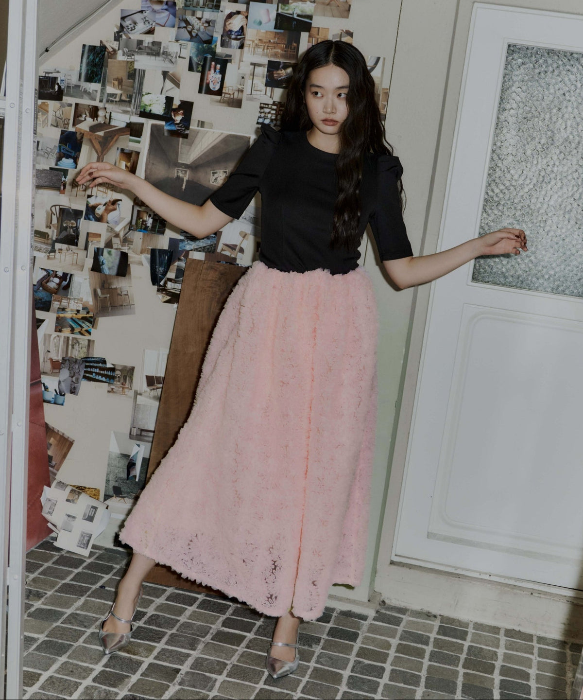MOCOMOCO SET UP HALF SLEEVE DRESS