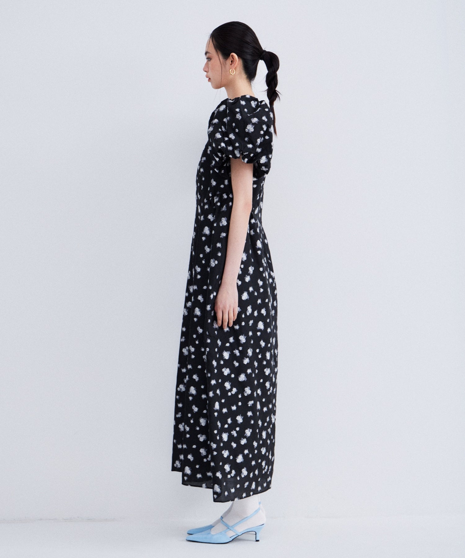 FLOWER JACQUARD FORME DRESS
