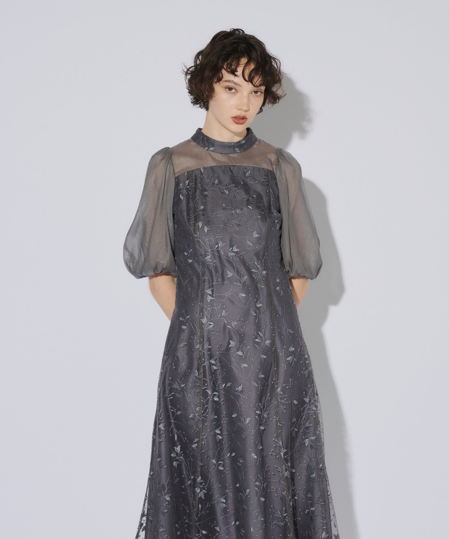 ORGANDY SLEEVE DRESS