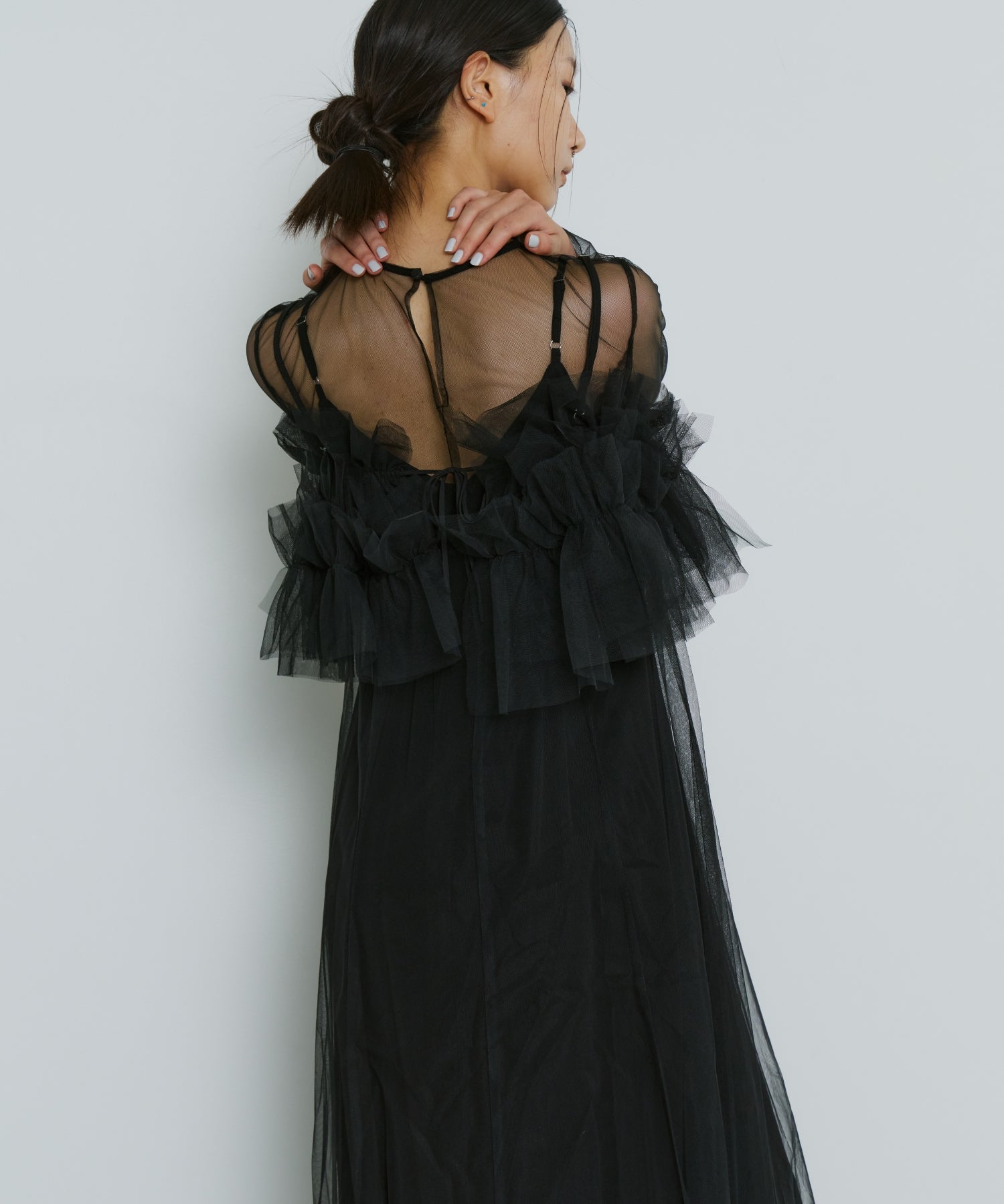 MULTIWAY VOLUME TULLE DRESS