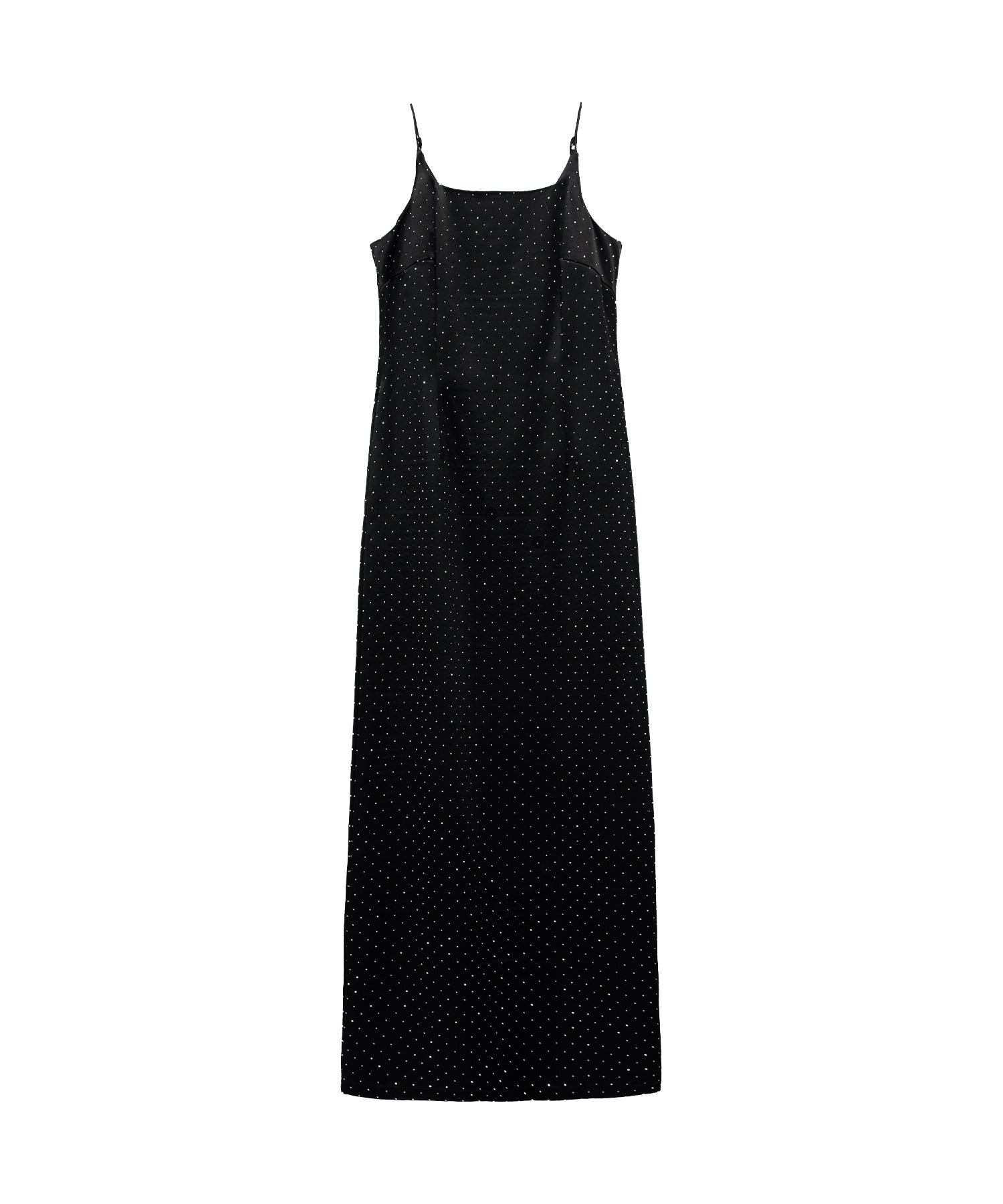 GLOSSY SATIN BACK RIBBON DRESS