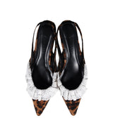 FRILL EDGE SHOES ブラウン 全体物撮り画像
