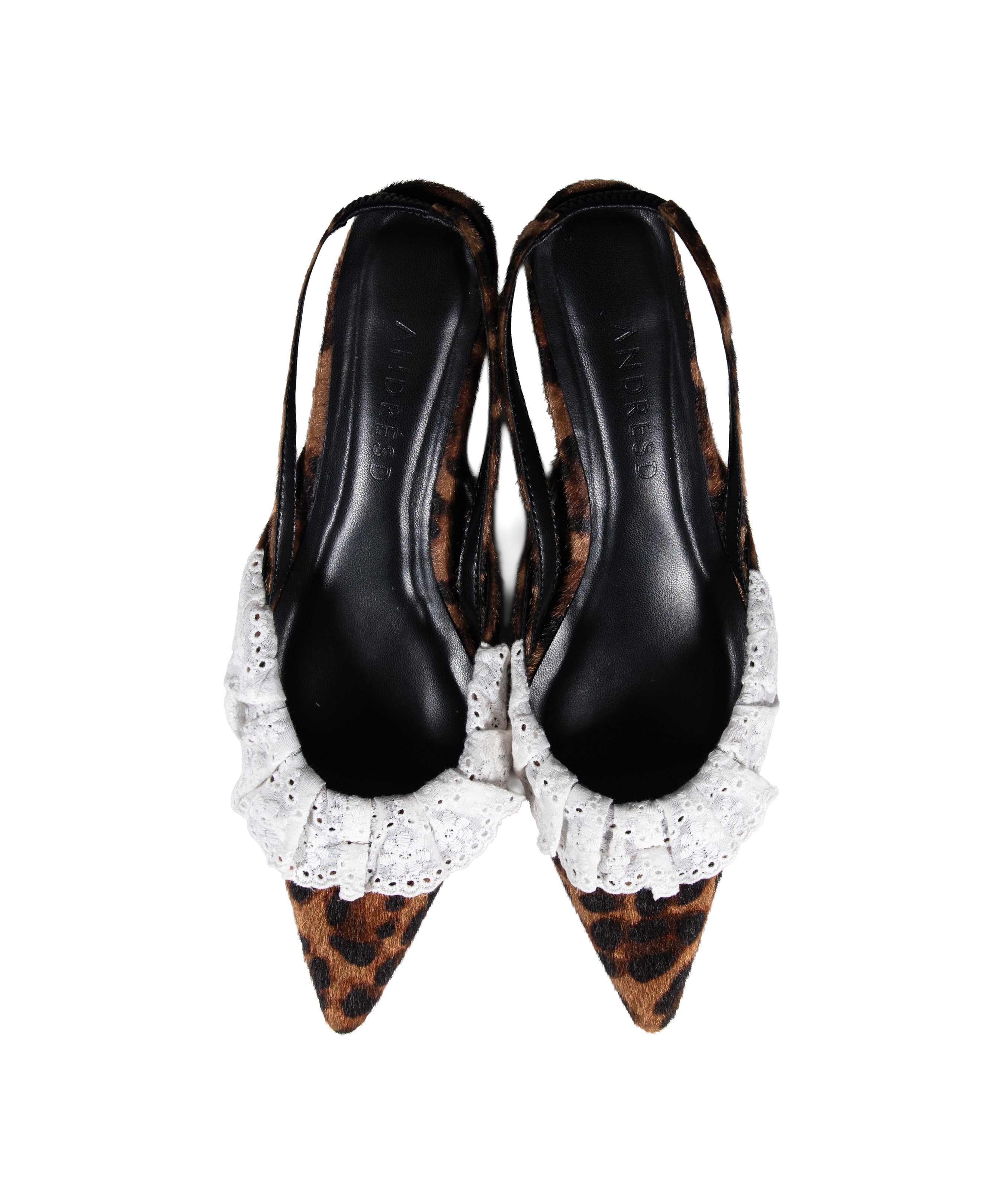 FRILL EDGE SHOES ブラウン 全体物撮り画像