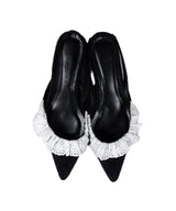 FRILL EDGE SHOES ブラック 全体物撮り画像