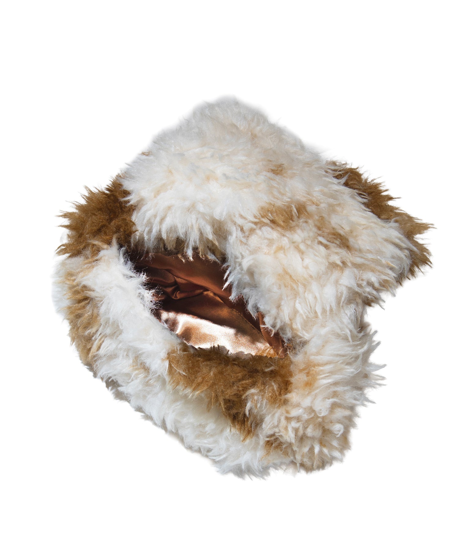 PERRO FUR BAG ブラウン 裏地物撮り画像