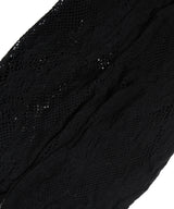 BLOOM PATTERN TIGHTS ブラック 素材アップ画像