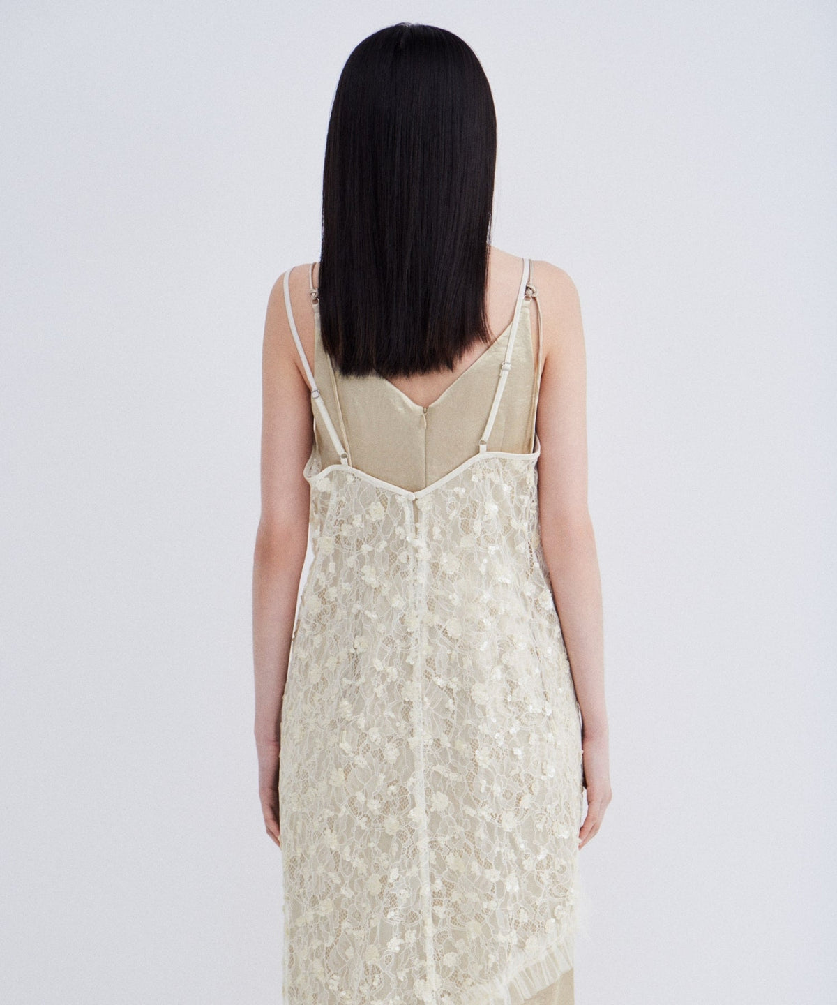 【POPUP】FLOWER SPANGLE CAMI DRESS