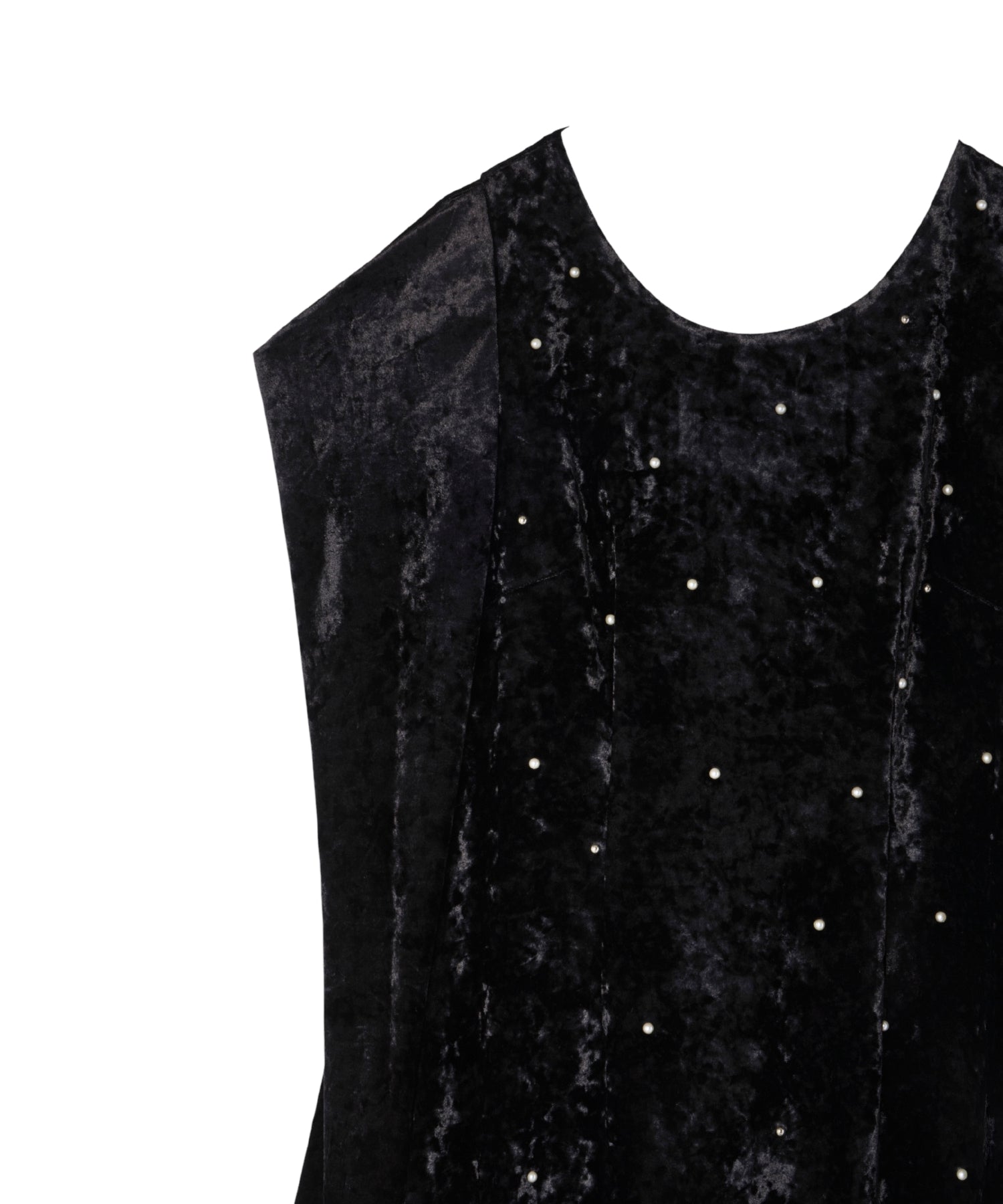 PEARL GLOW VELOUR DRESS