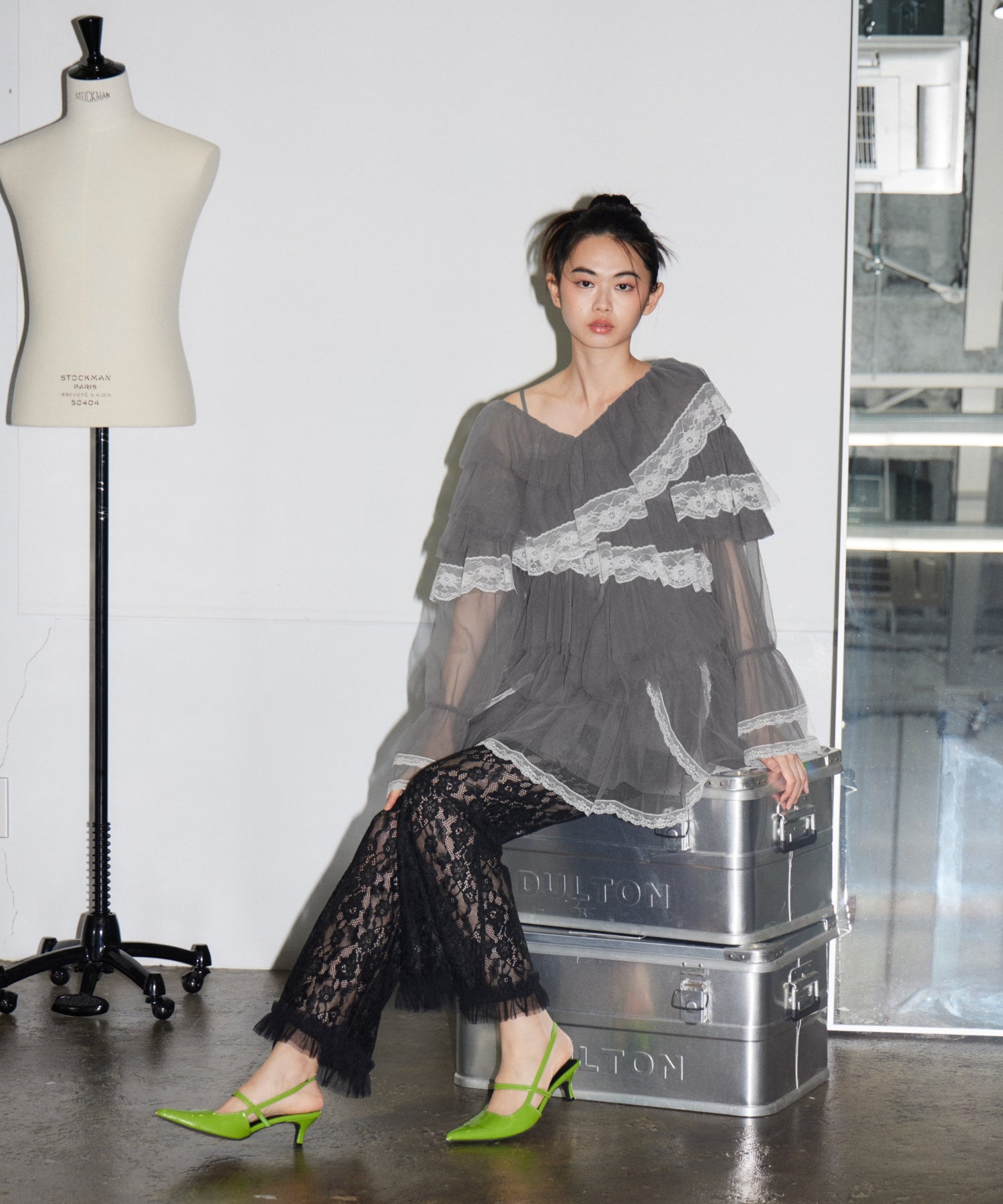 RUFFLE TULLE TOPS & MINI DRESS