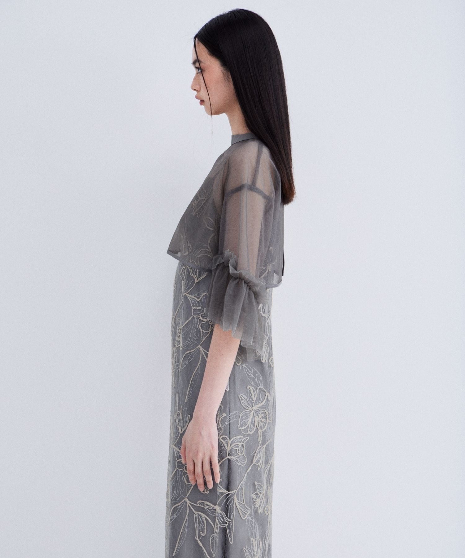 EMBROIDERY FRILL SET DRESS