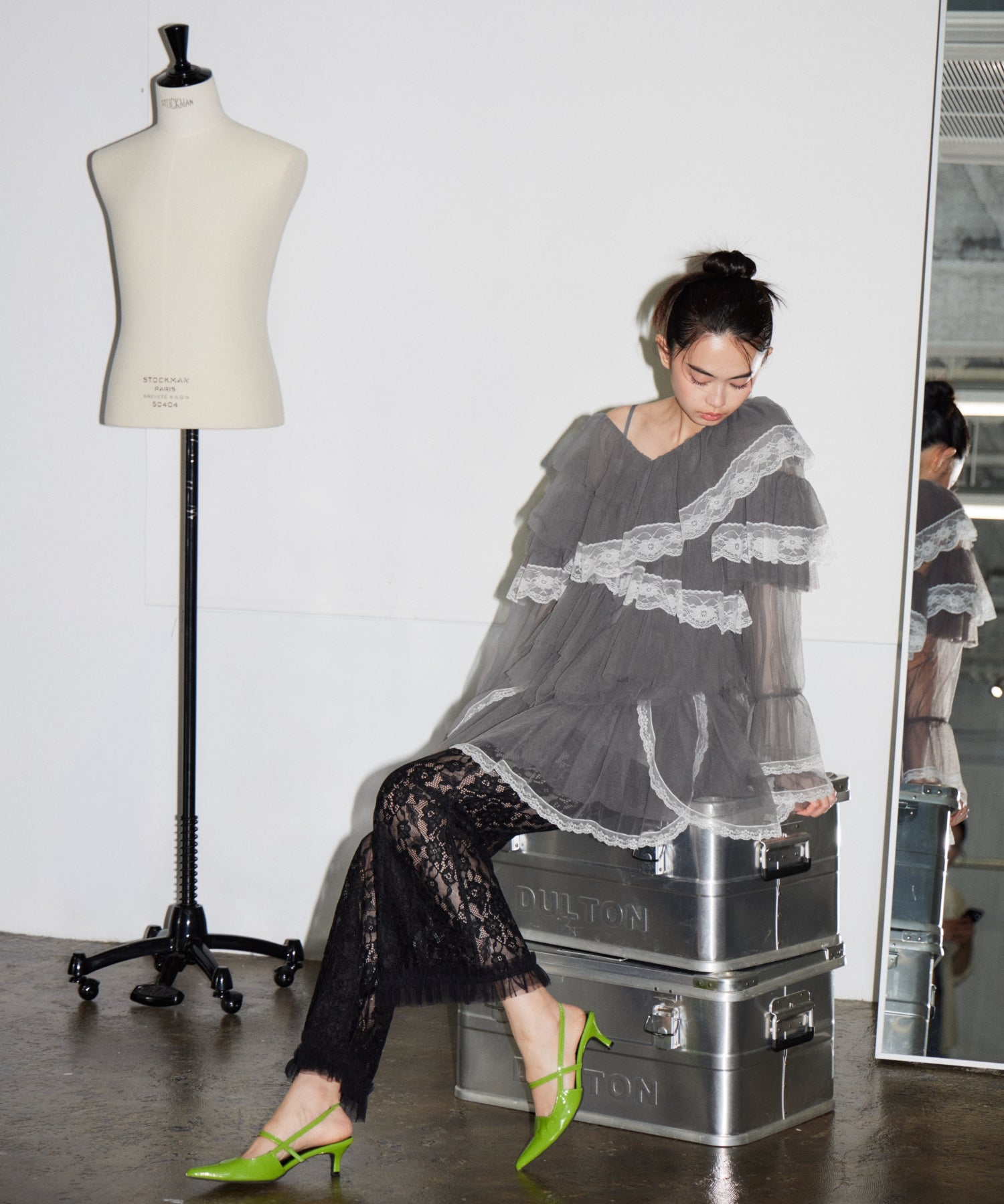RUFFLE TULLE TOPS & MINI DRESS