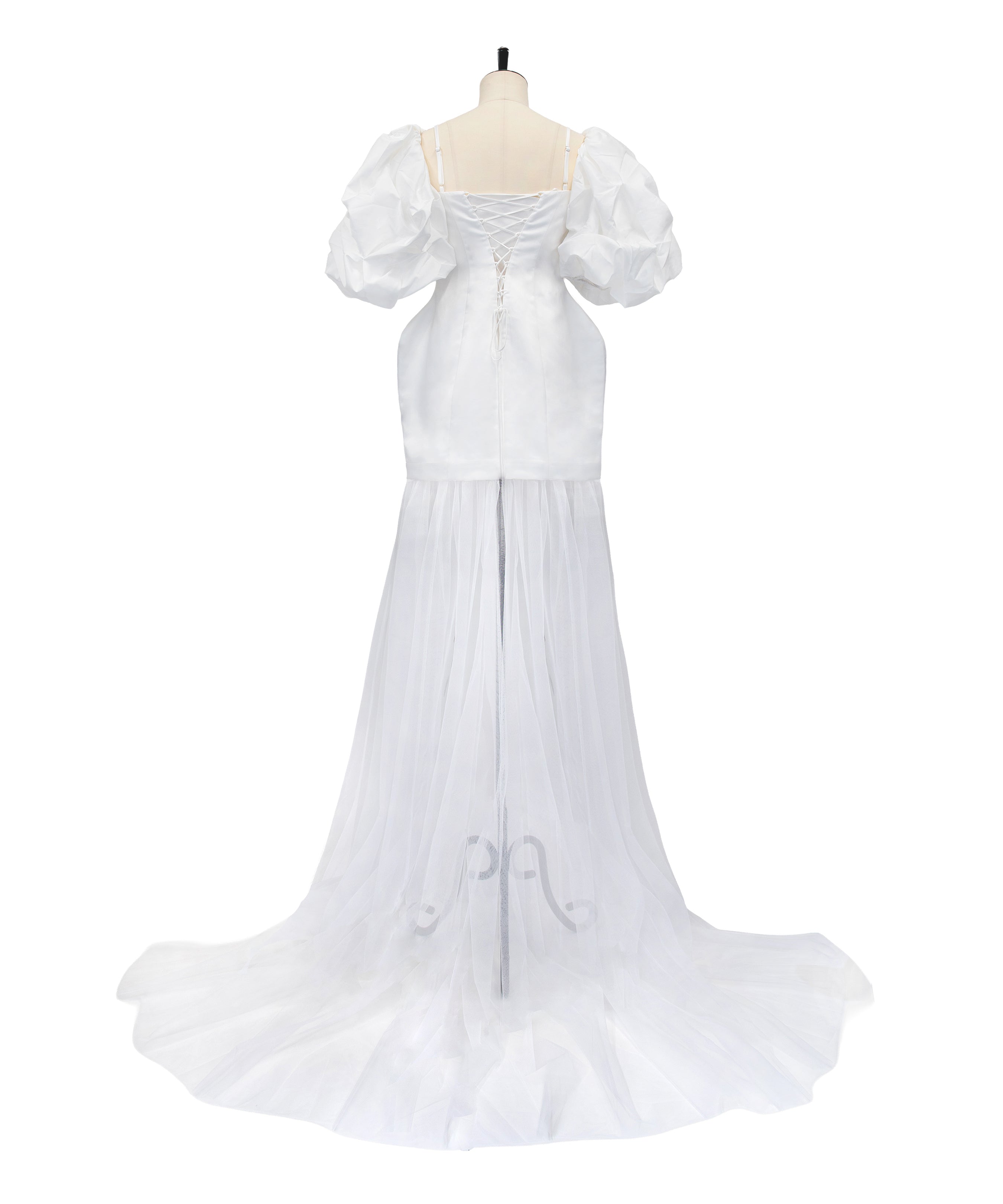 BLISS DRESS ホワイト 背面全身物撮り画像