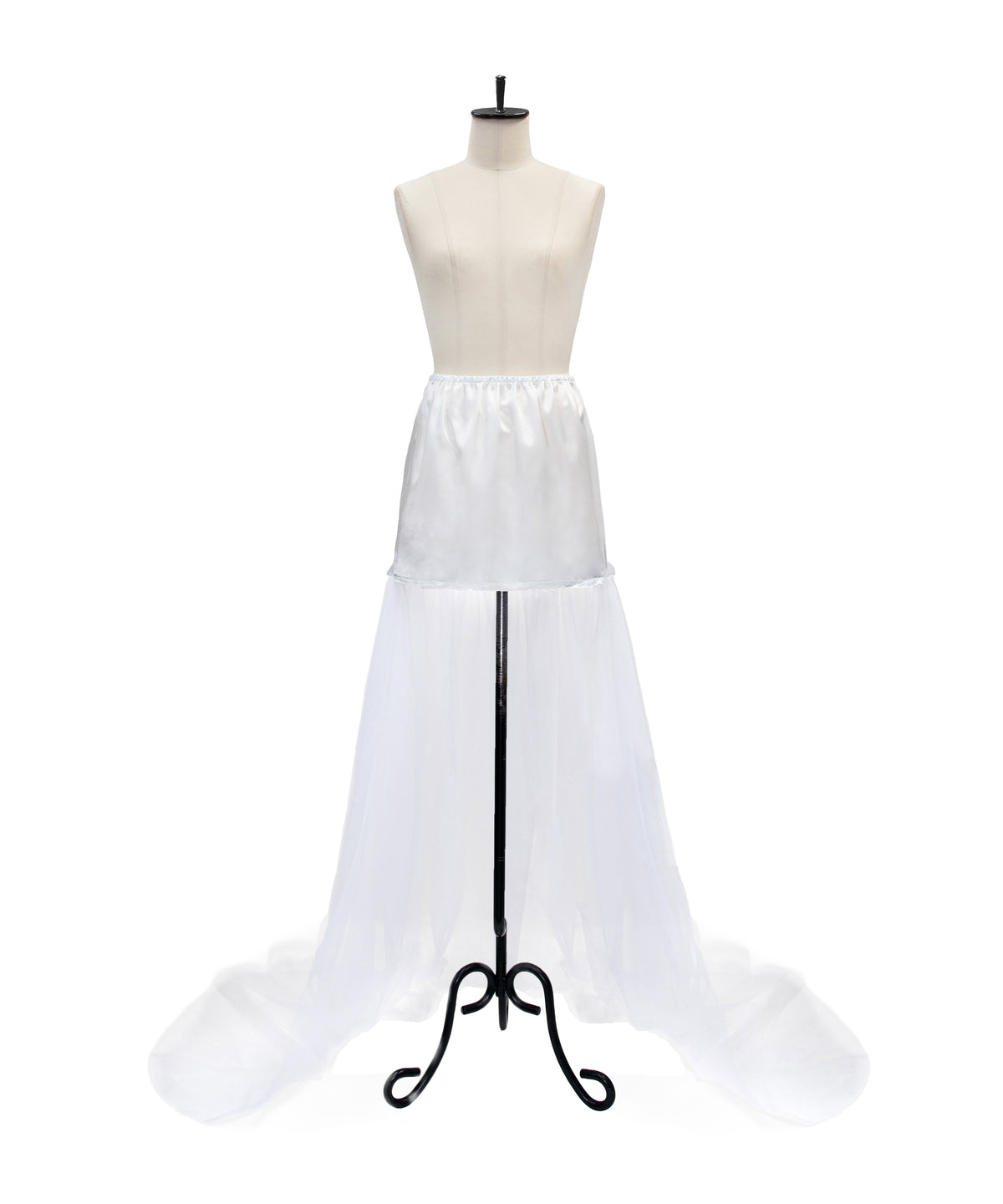 BLISS DRESS ホワイト 正面トレーン 物撮り画像
