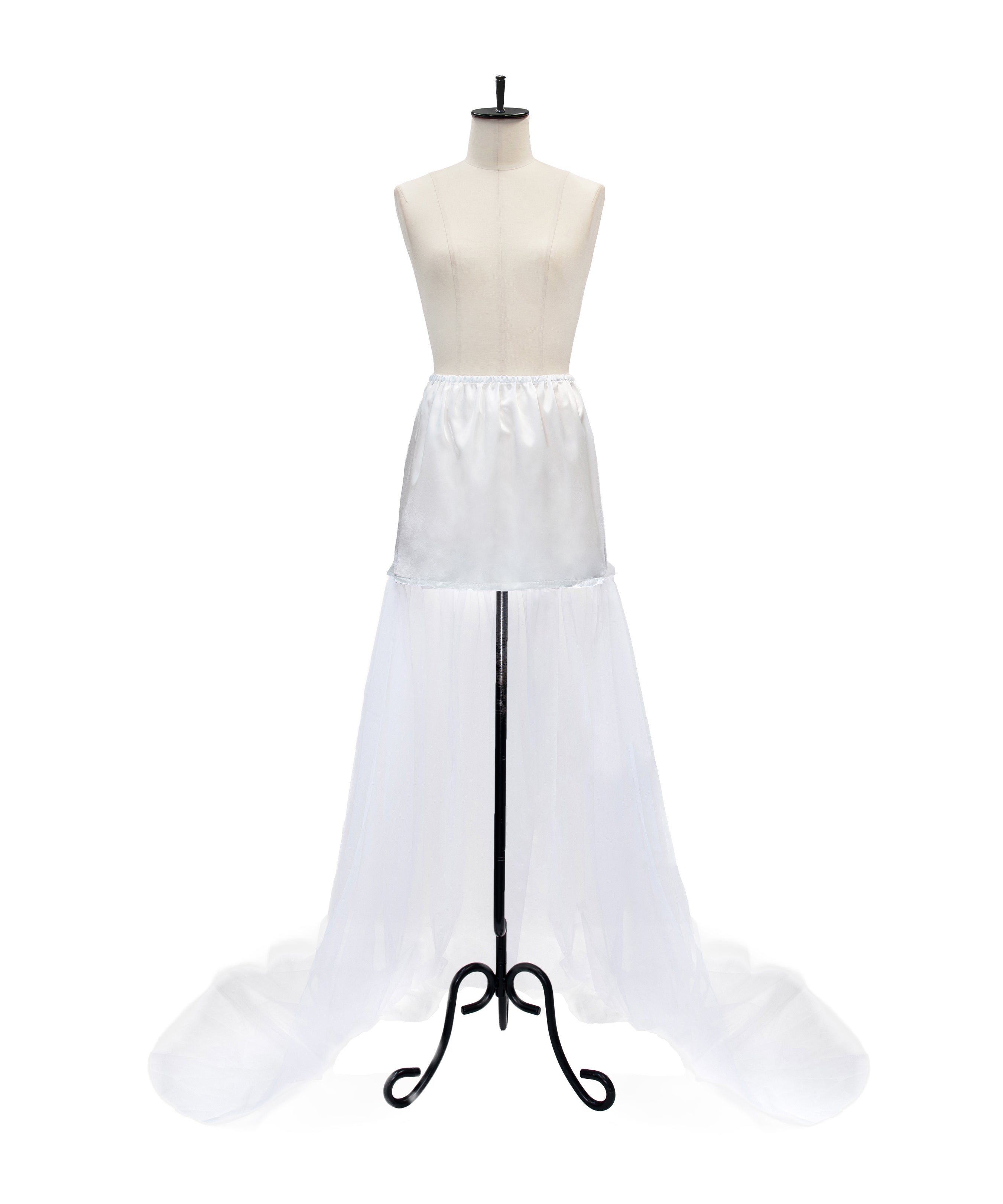 BLISS DRESS ホワイト 正面トレーン 物撮り画像