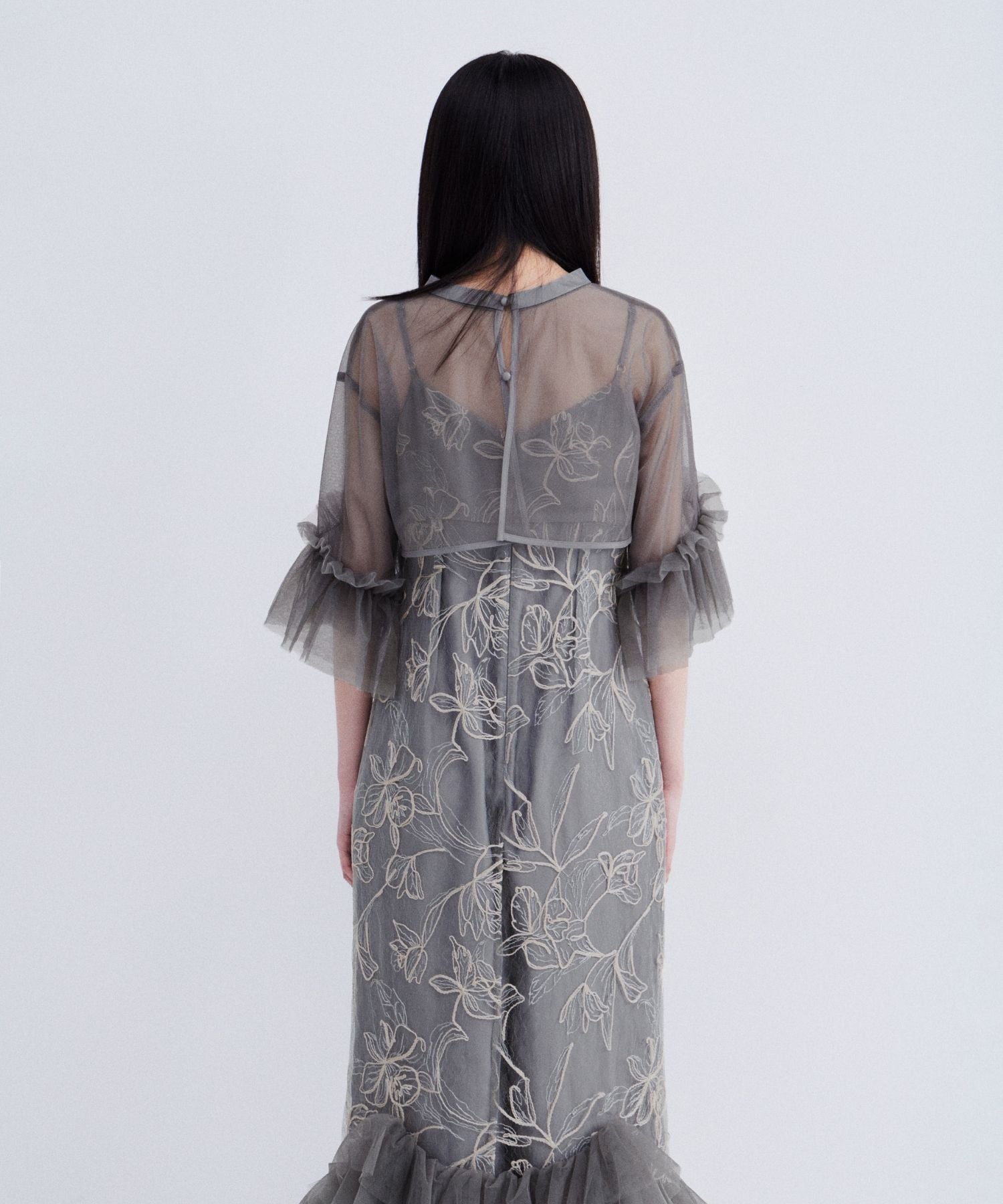 EMBROIDERY FRILL SET DRESS