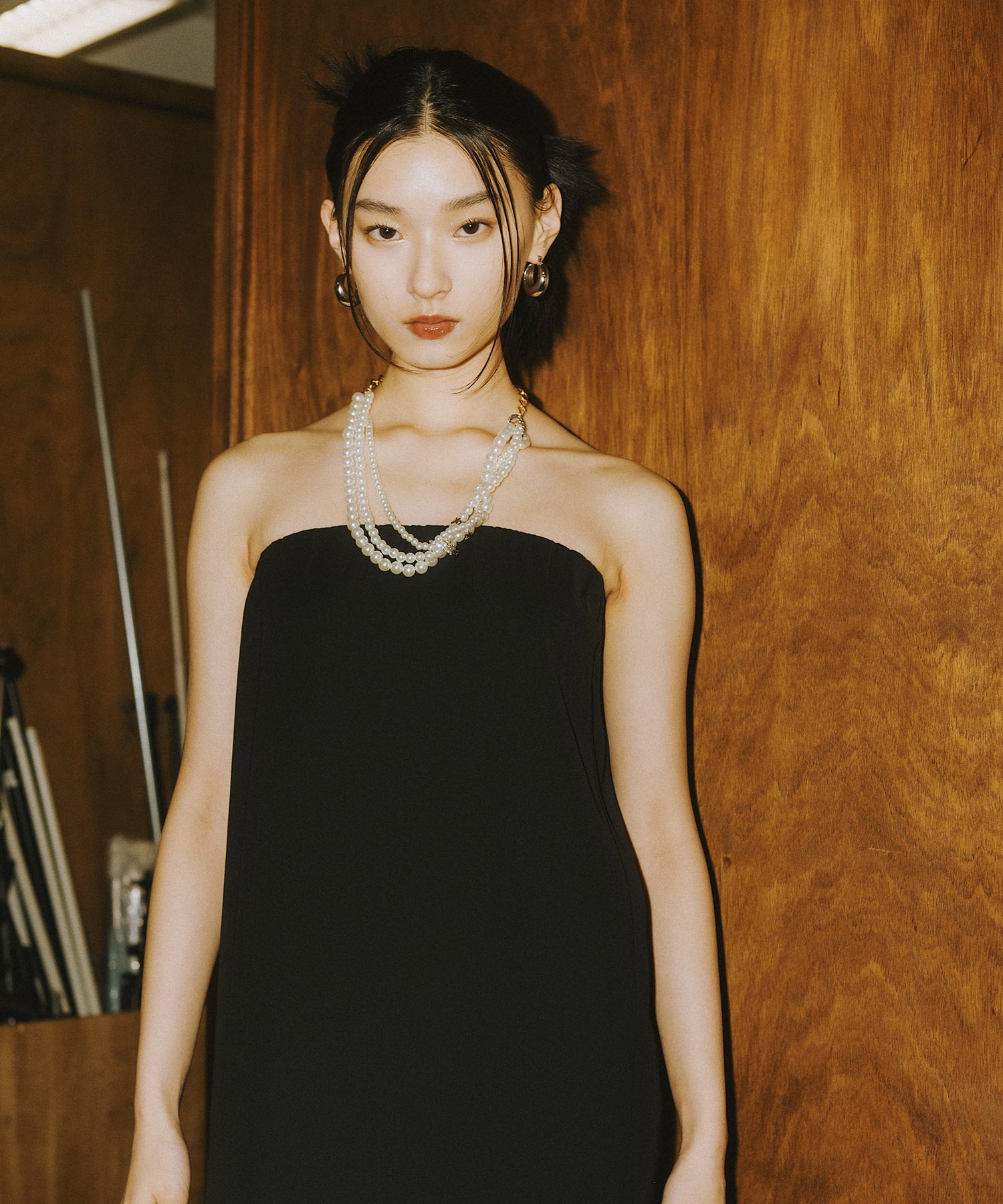 BACK SHEER GILET SETUP DRESS
