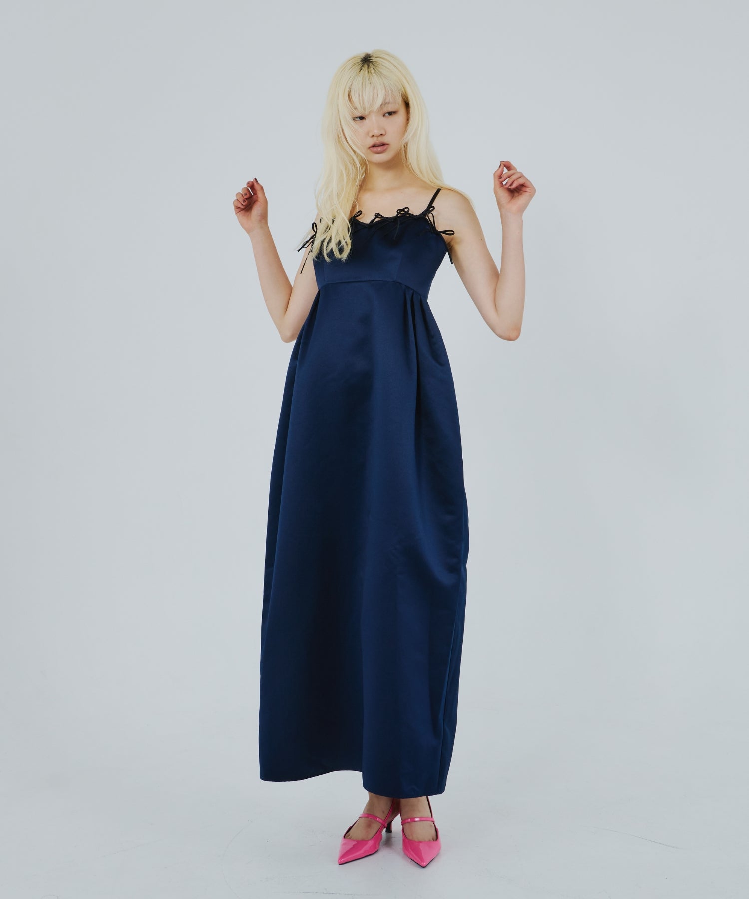 RIBBONS PUFFY VOLUME DRESS