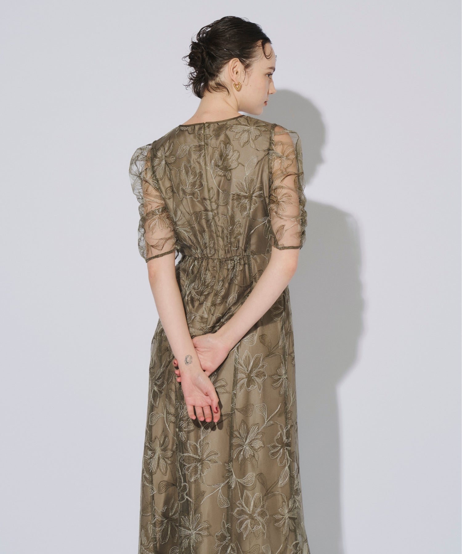 YOKE SLIT DRESS