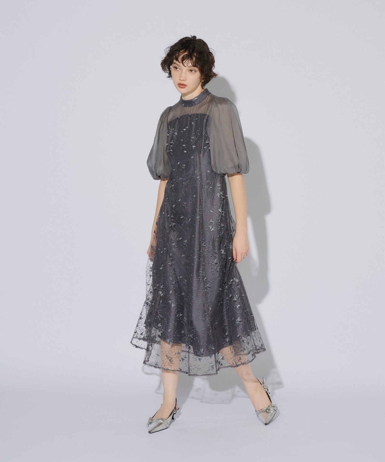 ORGANDY SLEEVE DRESS